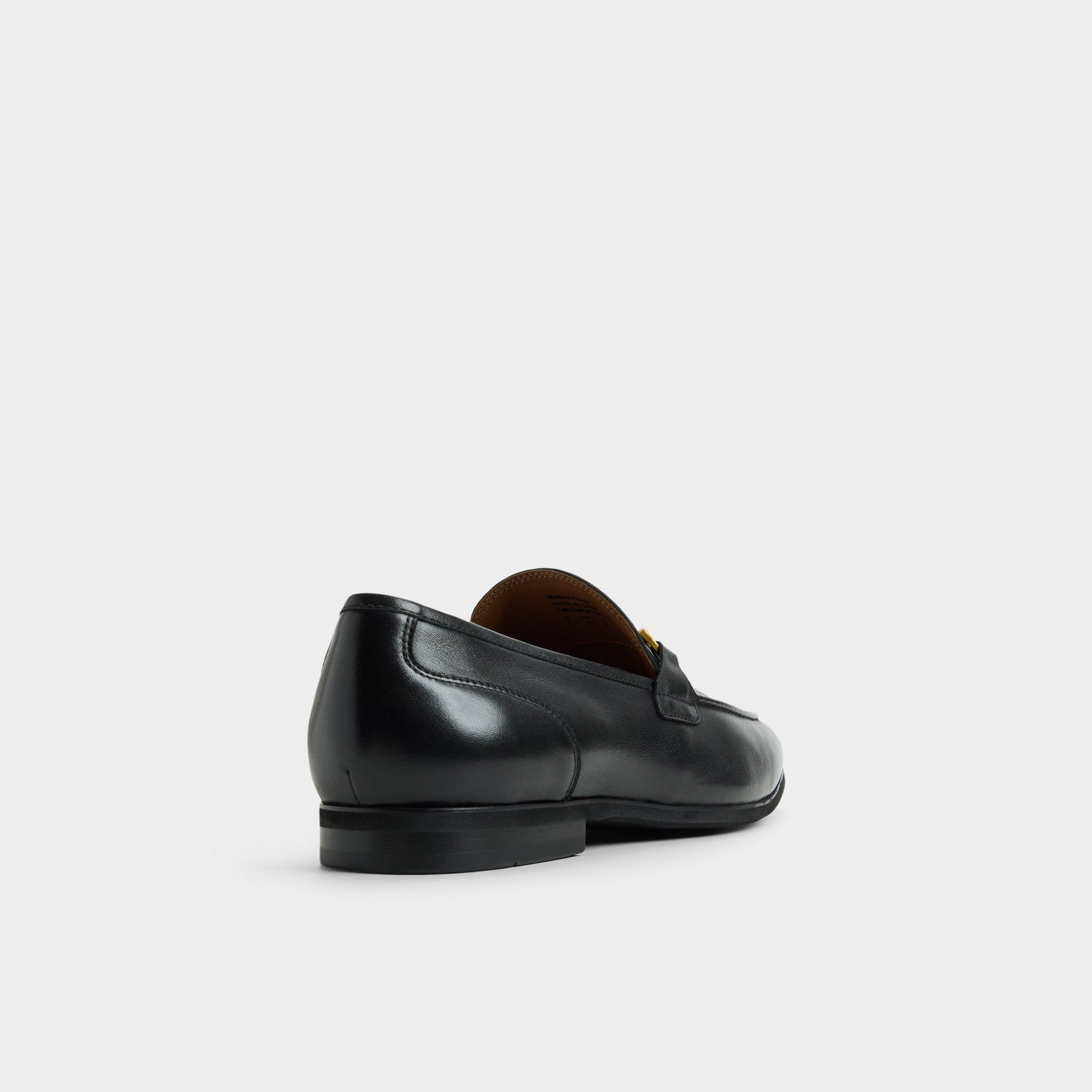 Three-quarter angle of Black Torrance Loafer's back side