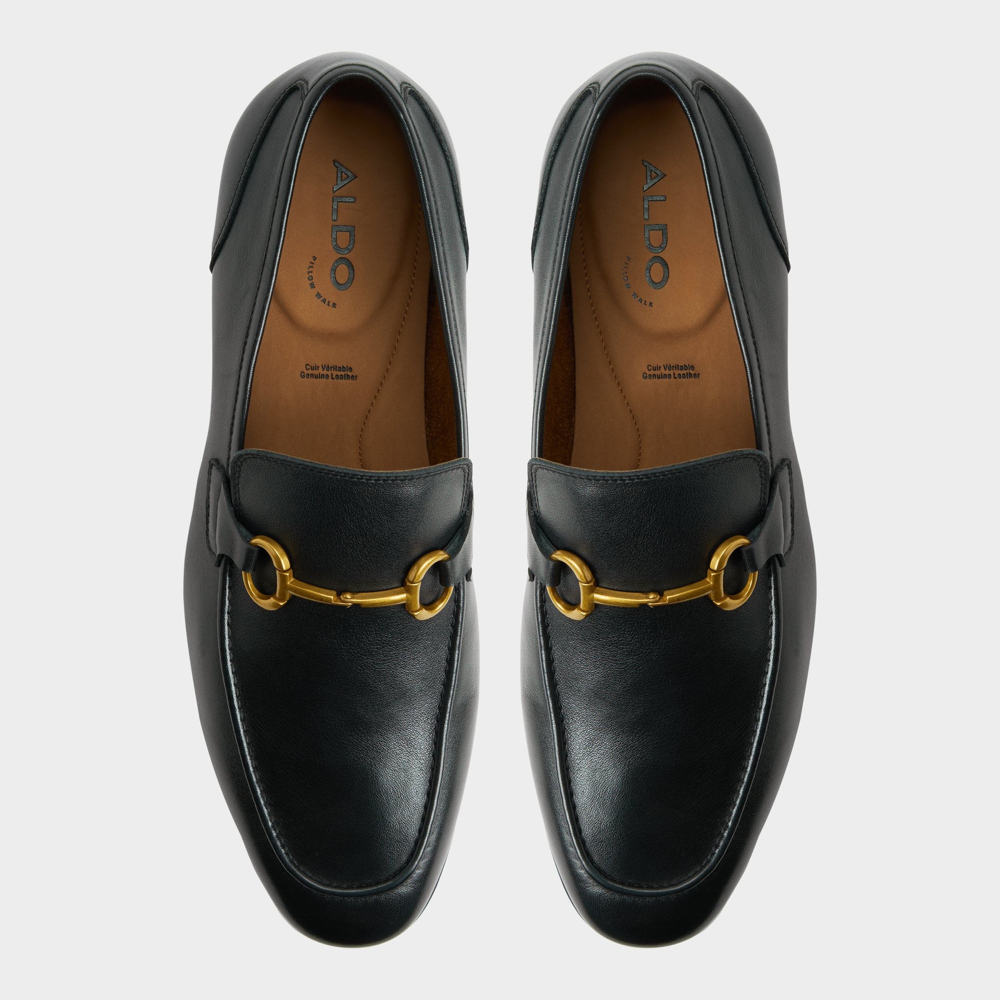 Top-down view of the Black Torrance Loafer