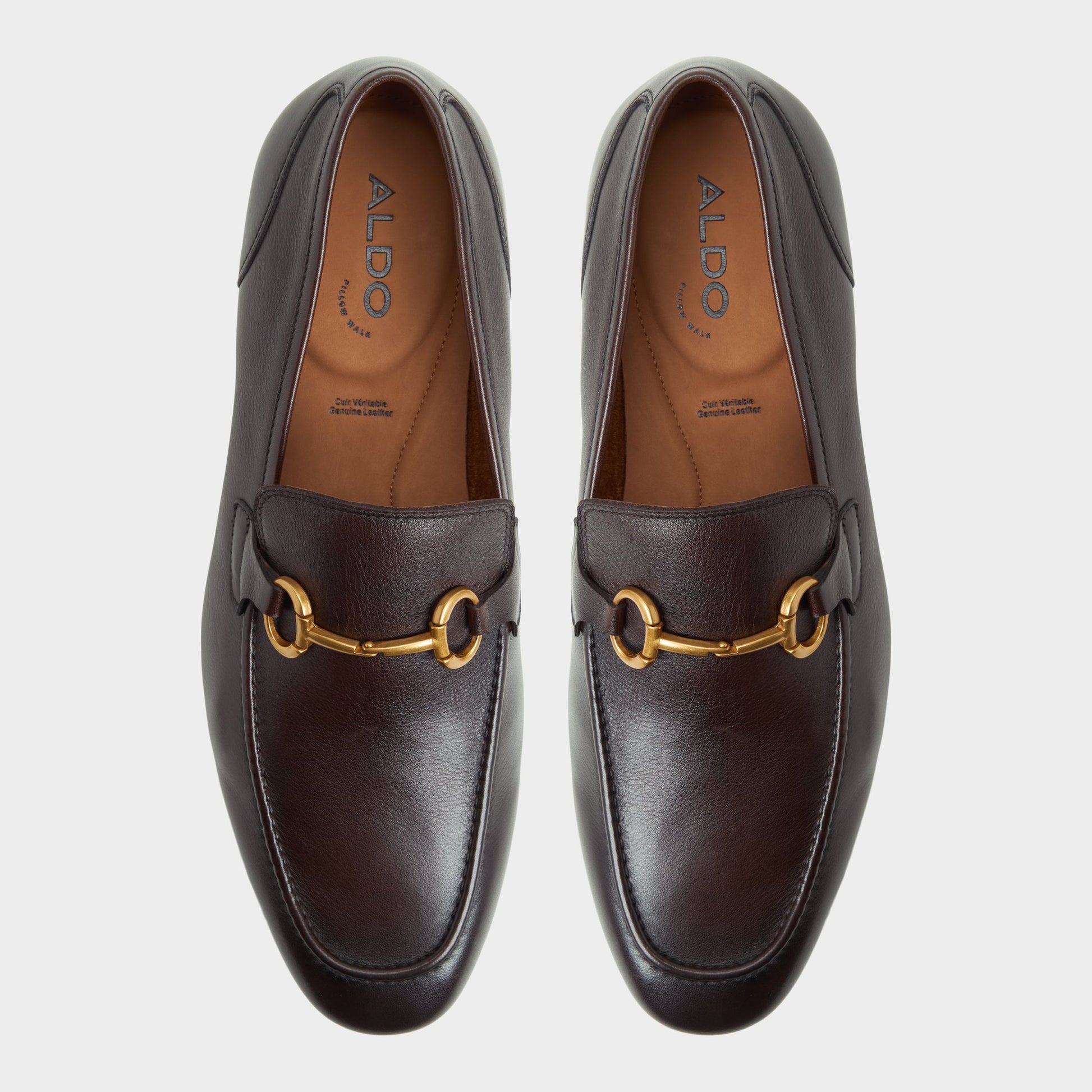 Top-down view of the Brown Torrance Loafer