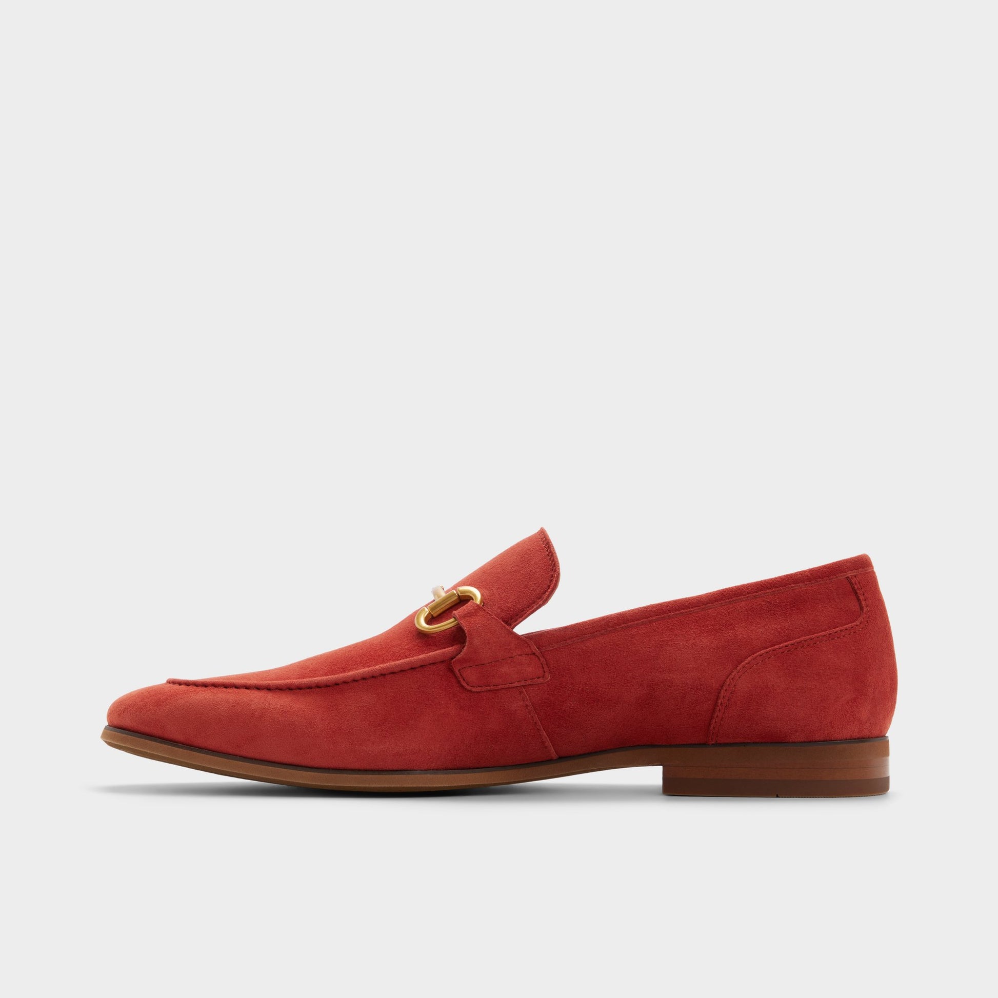 Side view of Medium red Torrance Loafer