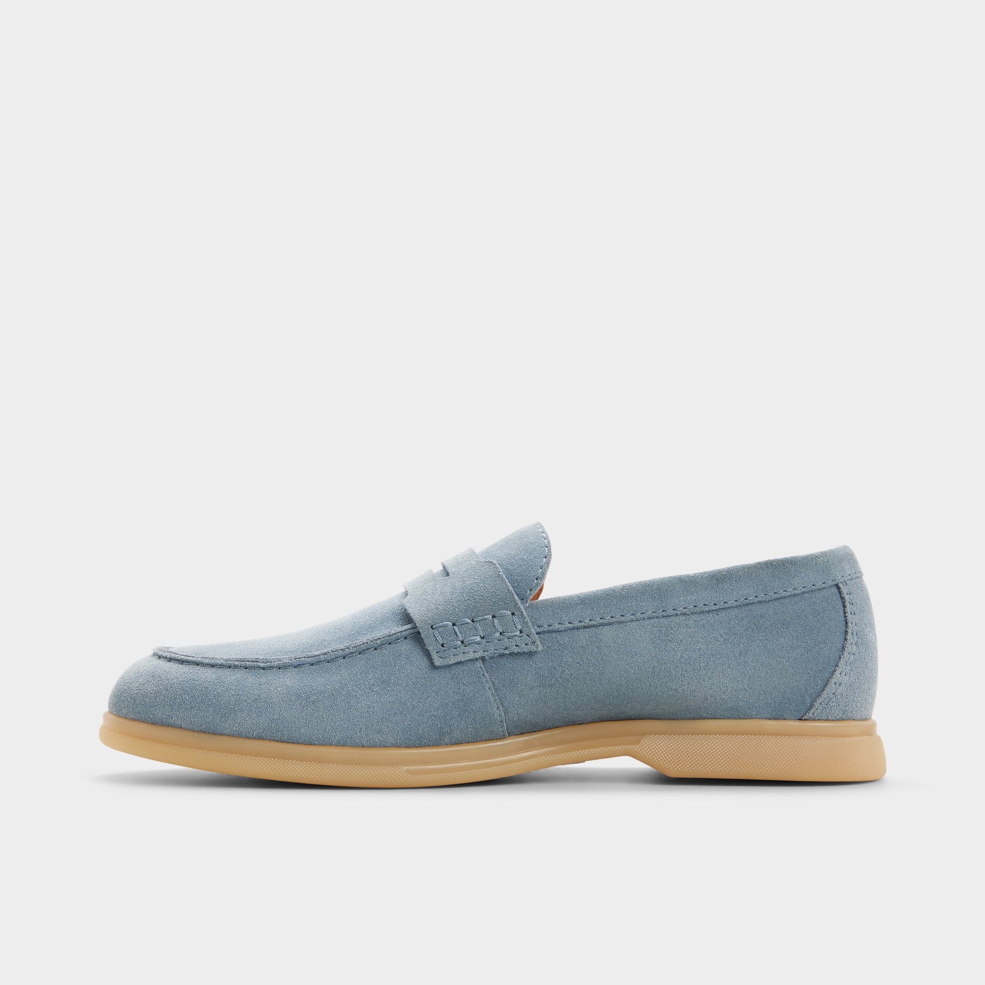 Side view of Light/pastel blue Ecko Slip-on