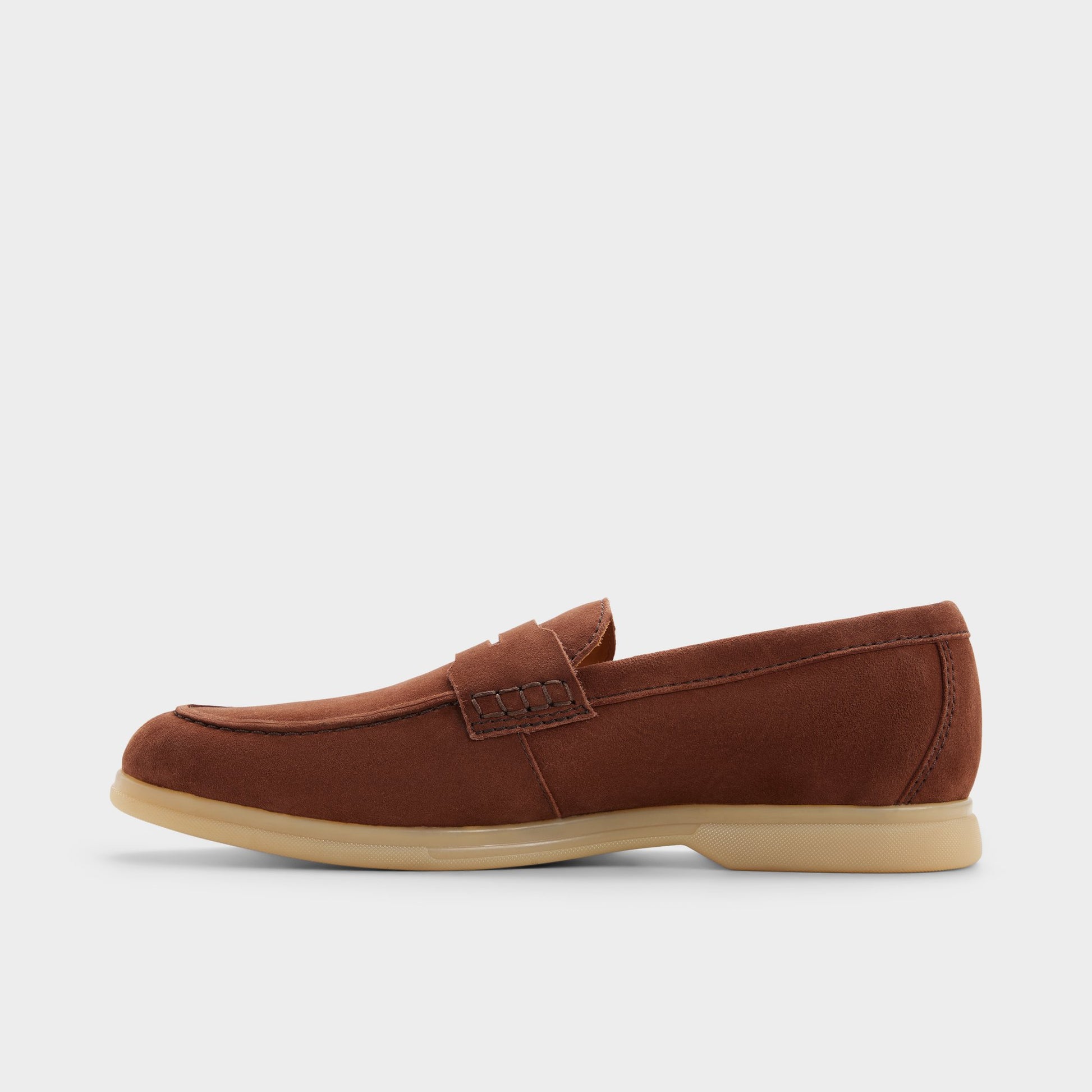 Side view of Cognac Ecko Slip-on