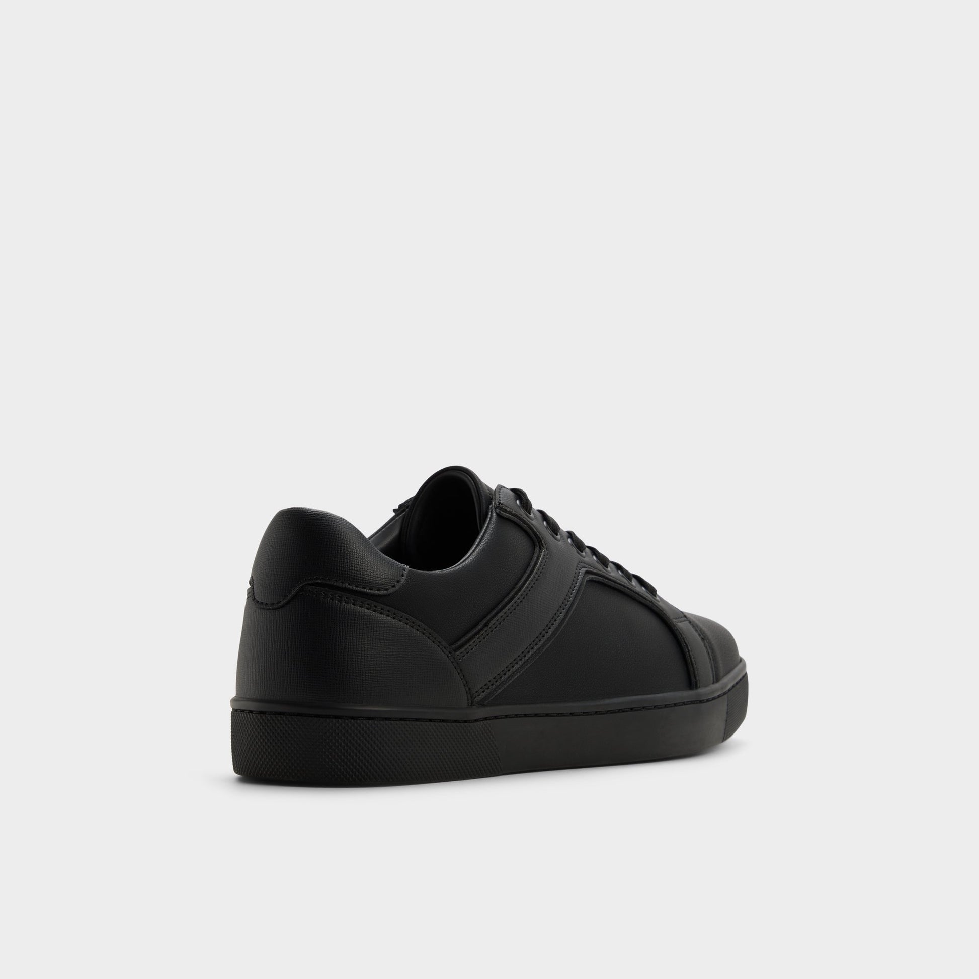 Three-quarter angle of Black/black Suitsneaker Low top sneaker's back side