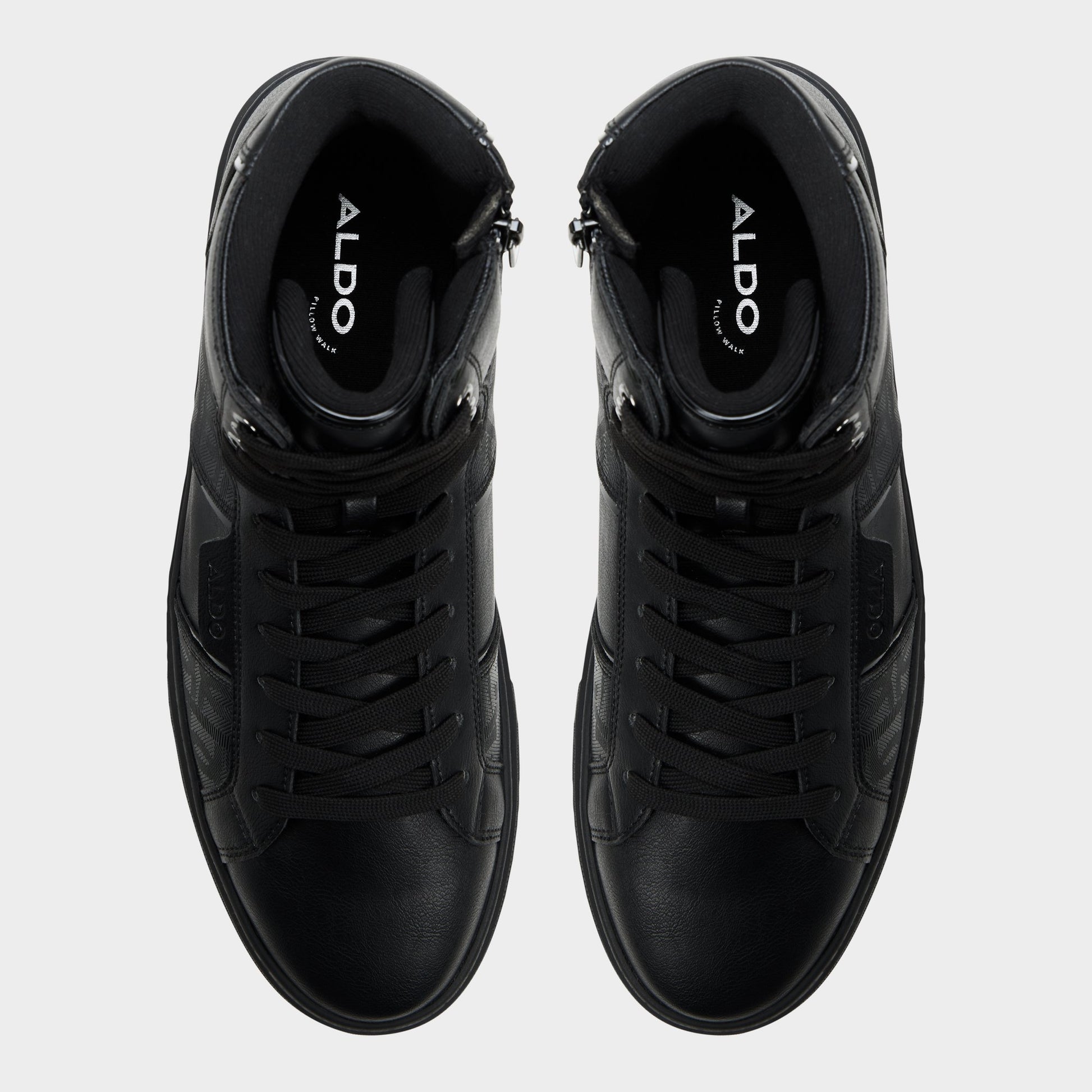 Top-down view of the Black Jenner High top sneaker