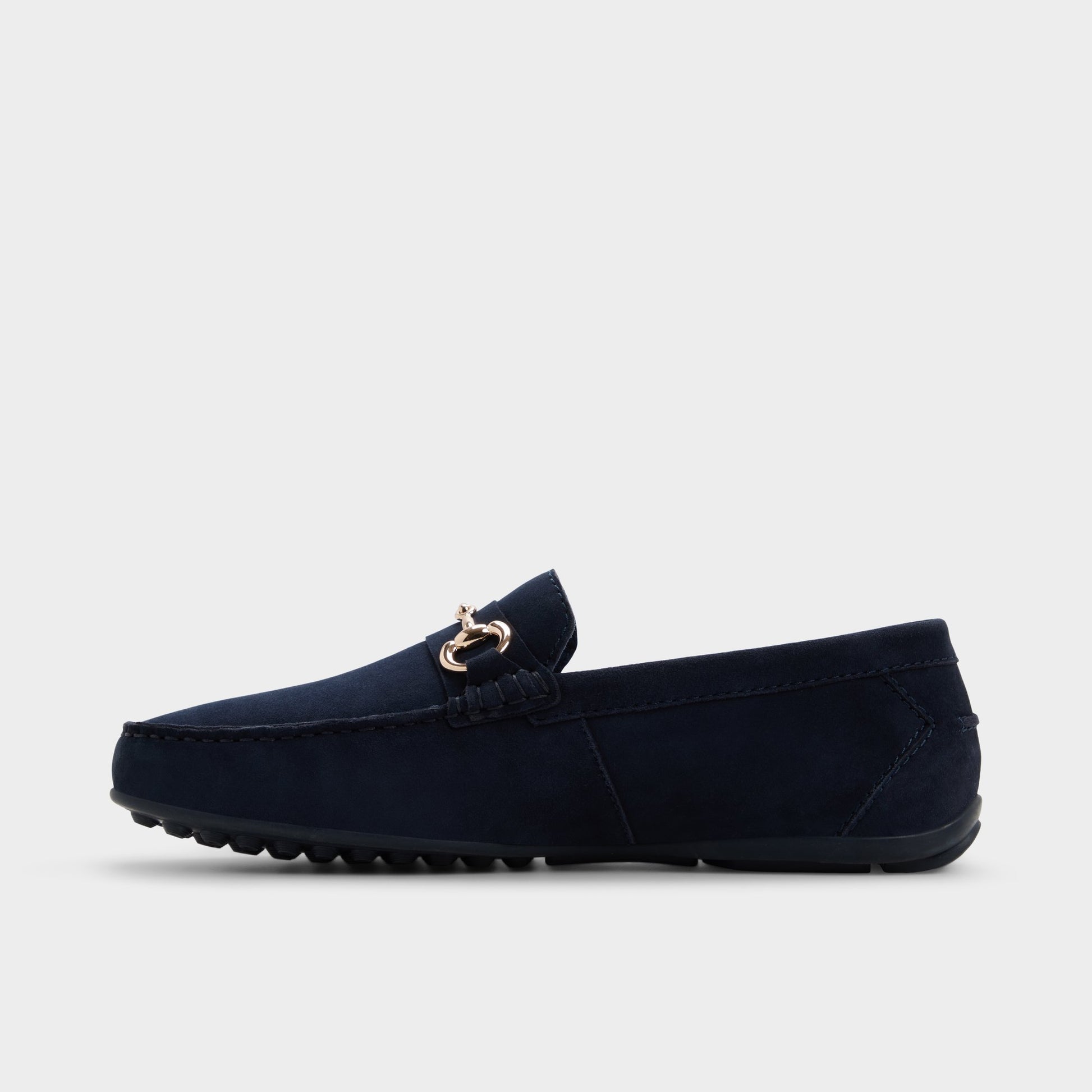 Side view of Navy Sudano Slip-on