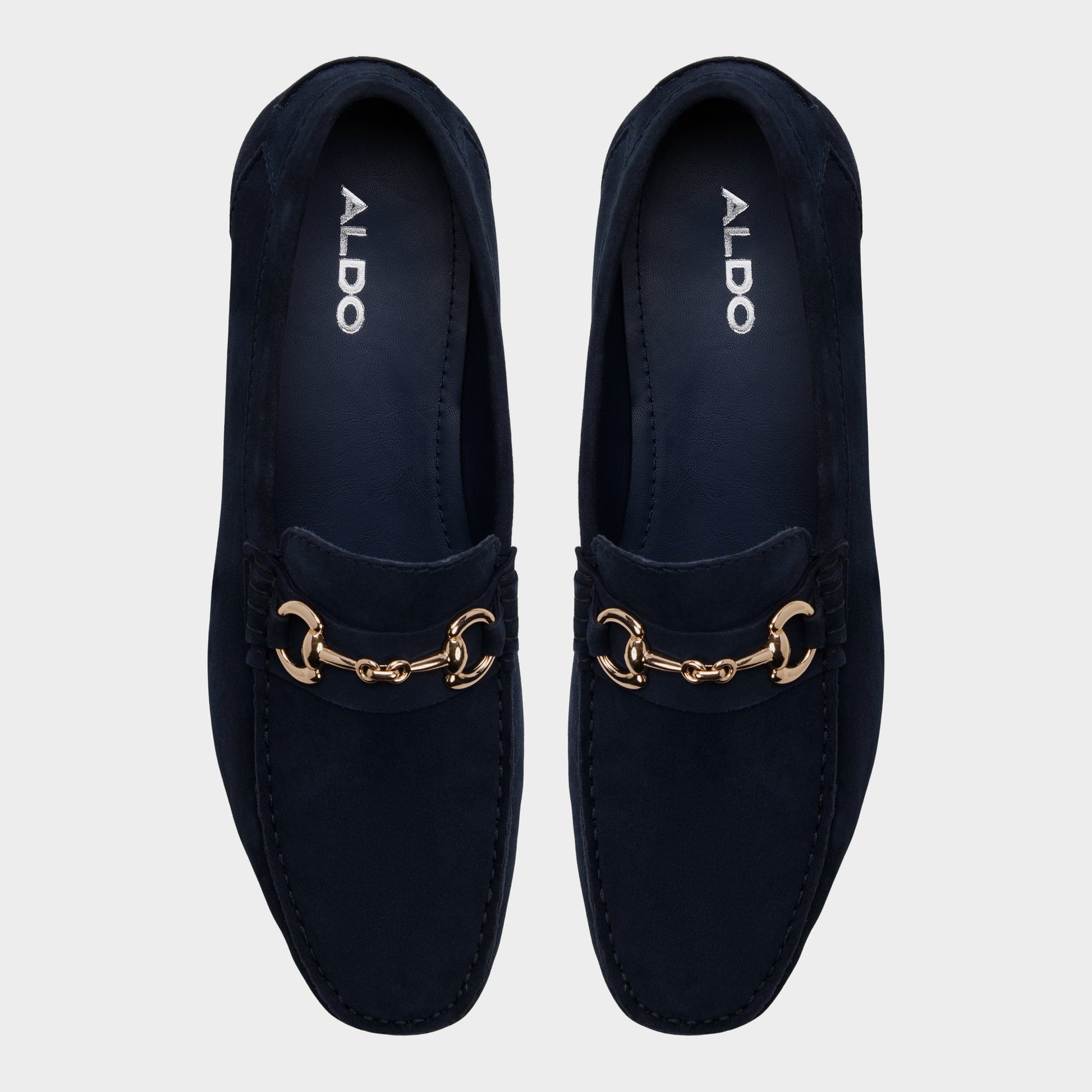 Top-down view of the Navy Sudano Slip-on