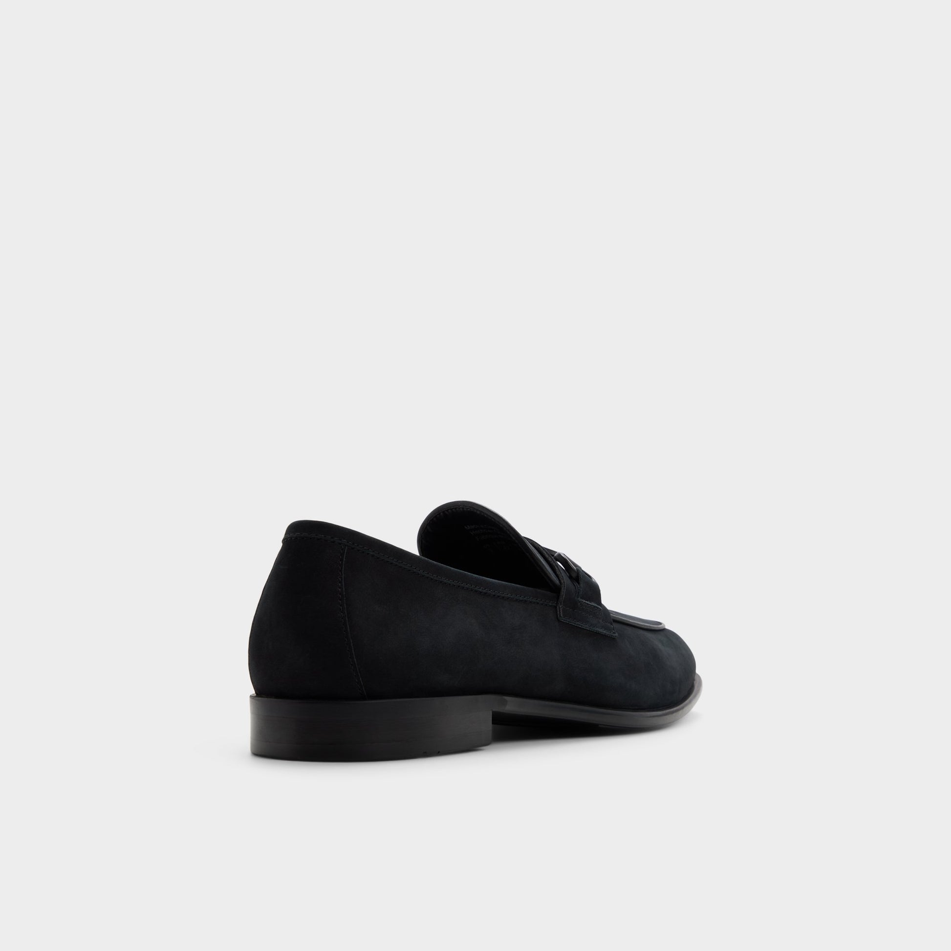 Three-quarter angle of Black/black Walters Loafer's back side