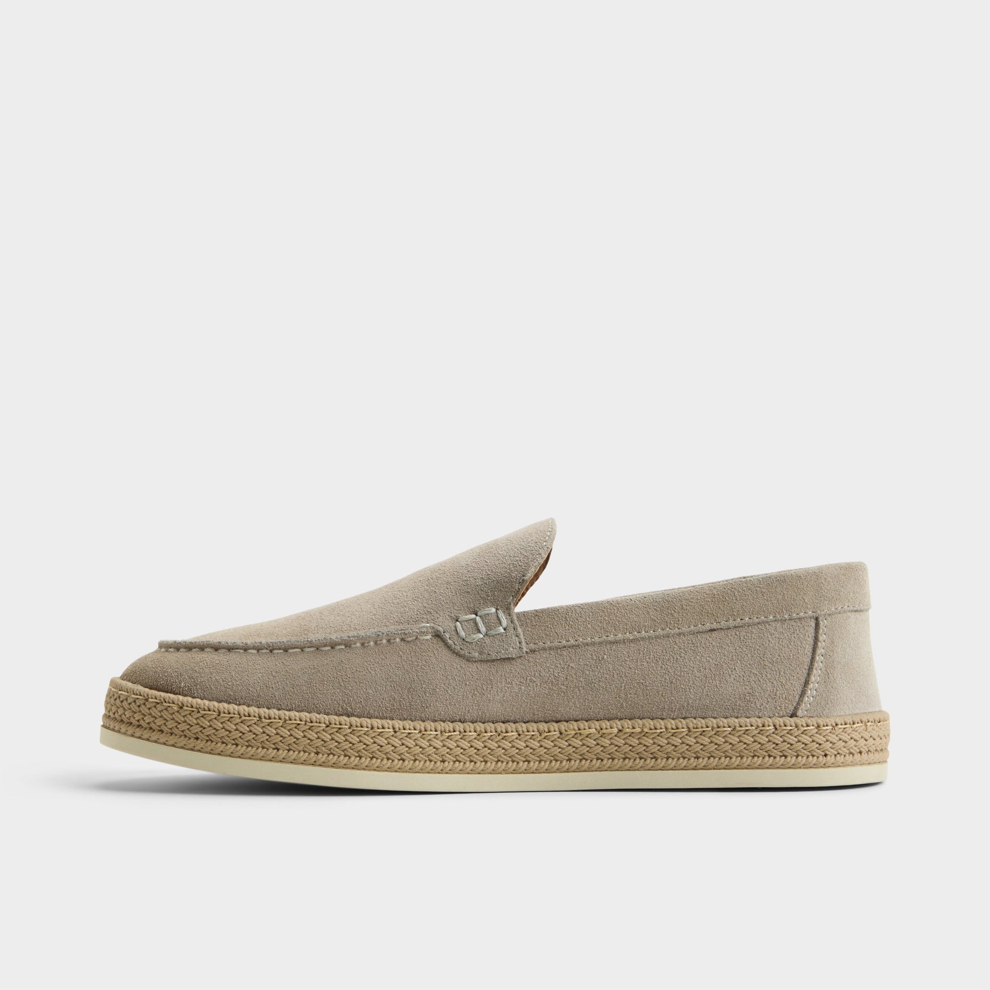 Side view of Taupe Cliffe Slip-on