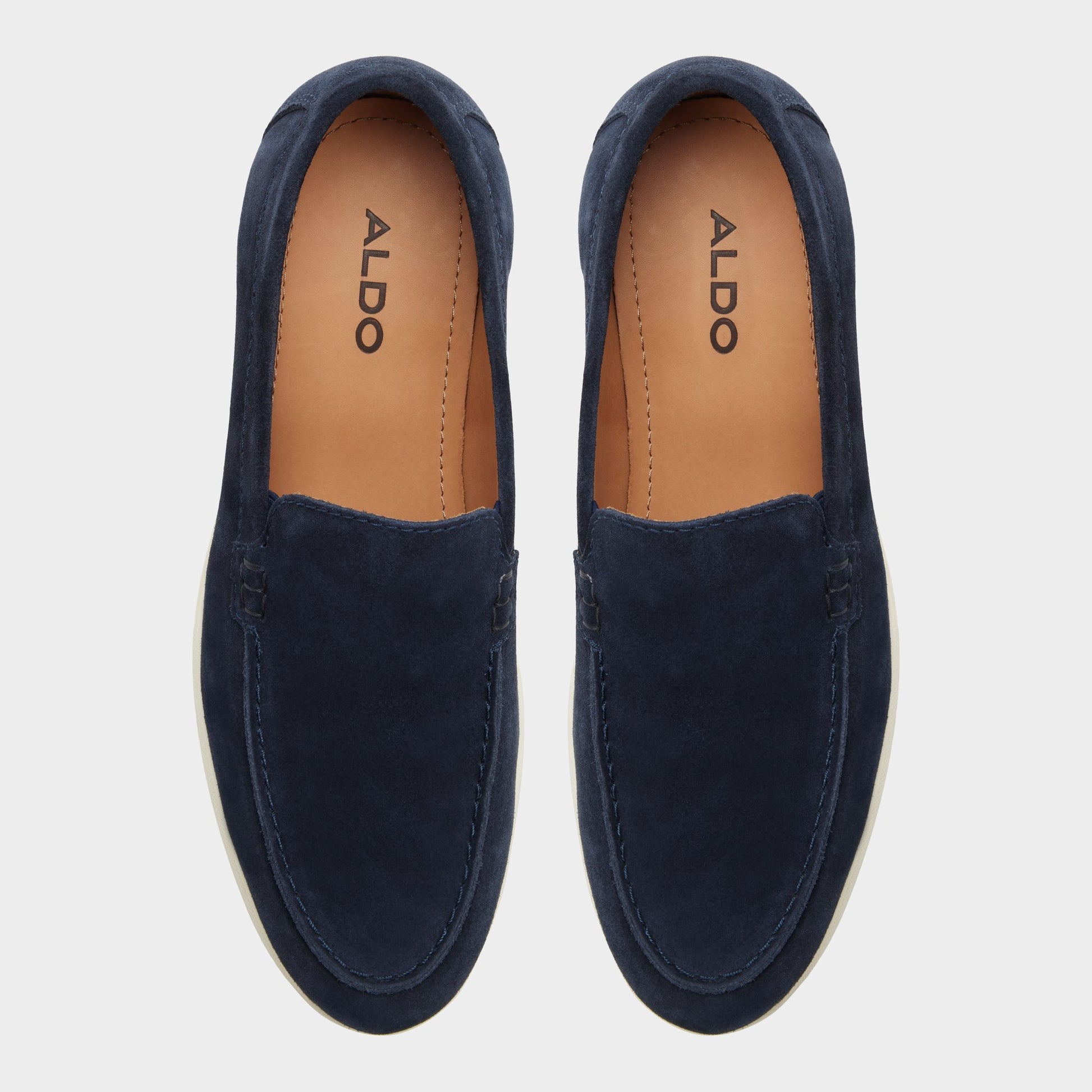 Top-down view of the Navy Dolan Slip-on