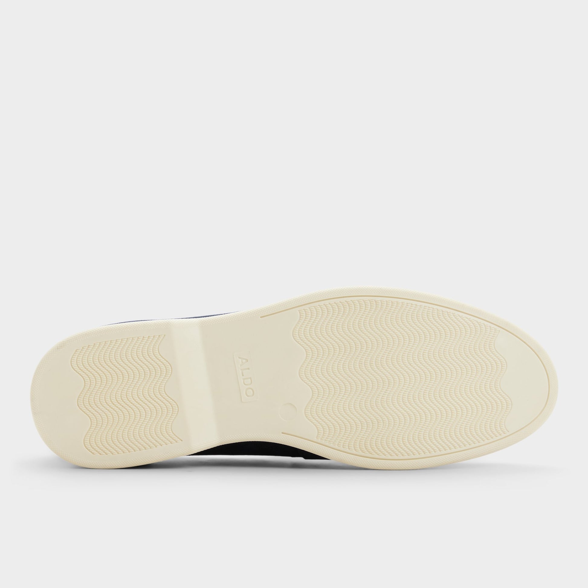 View of Navy Dolan Slip-on's sole