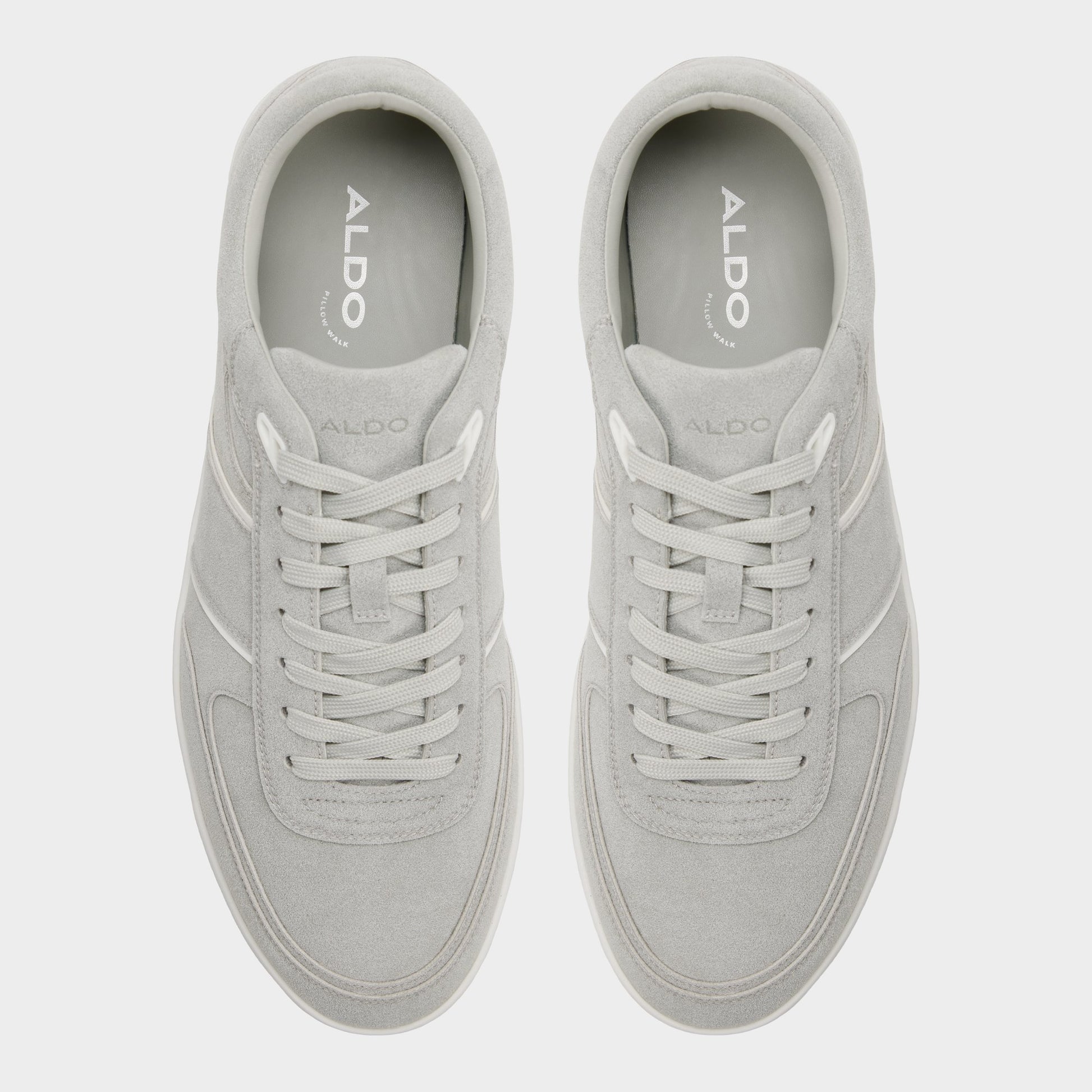 Top-down view of the Light grey Whirl Low top sneaker