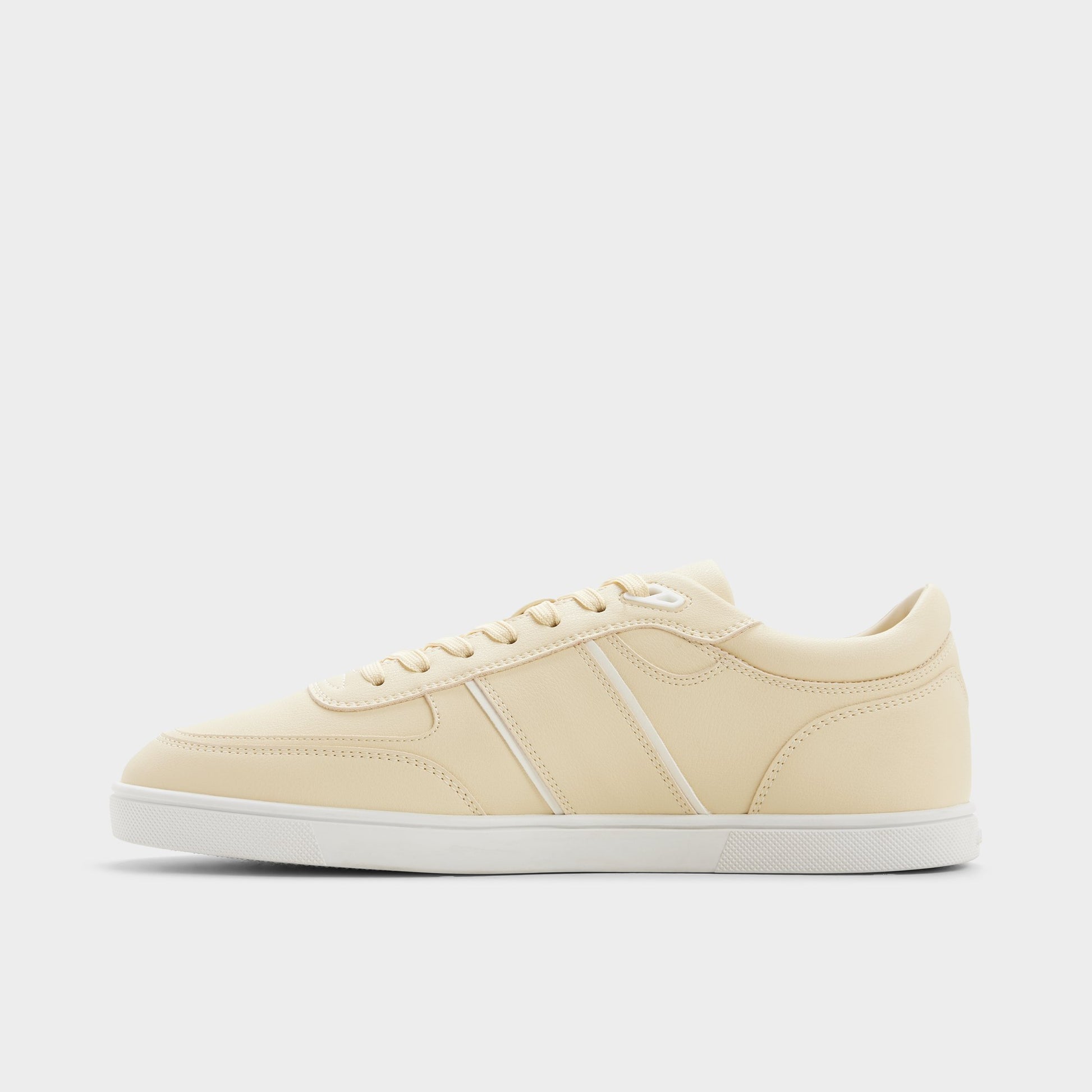 Side view of Light yellow Whirl Low top sneaker