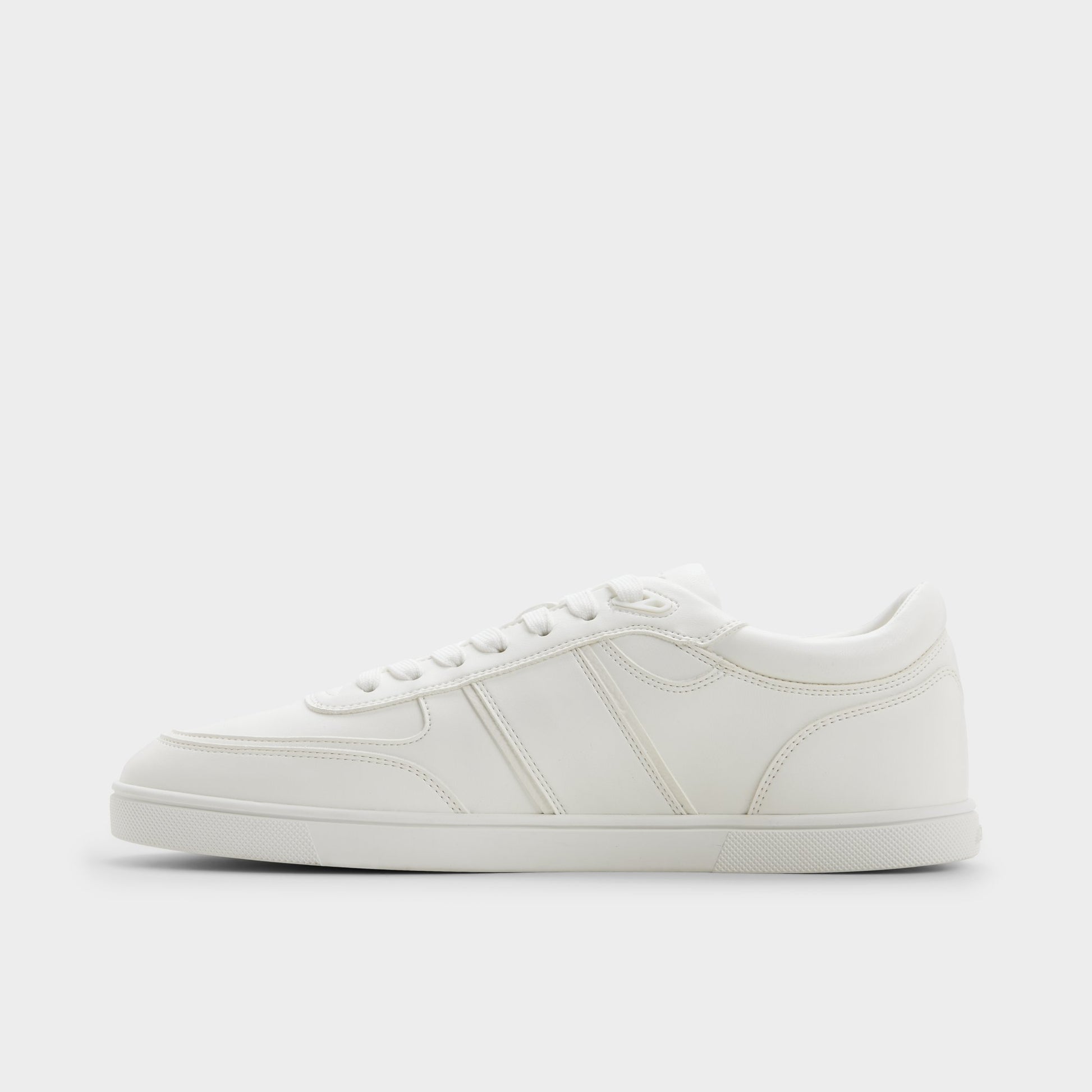Side view of White Whirl Low top sneaker