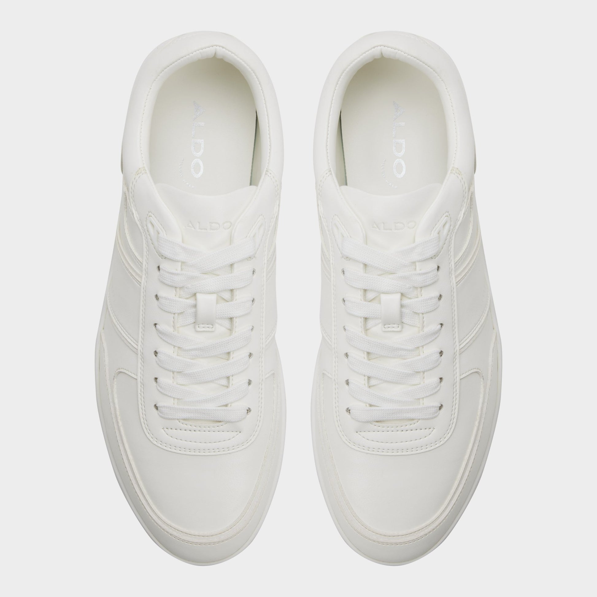 Top-down view of the White Whirl Low top sneaker