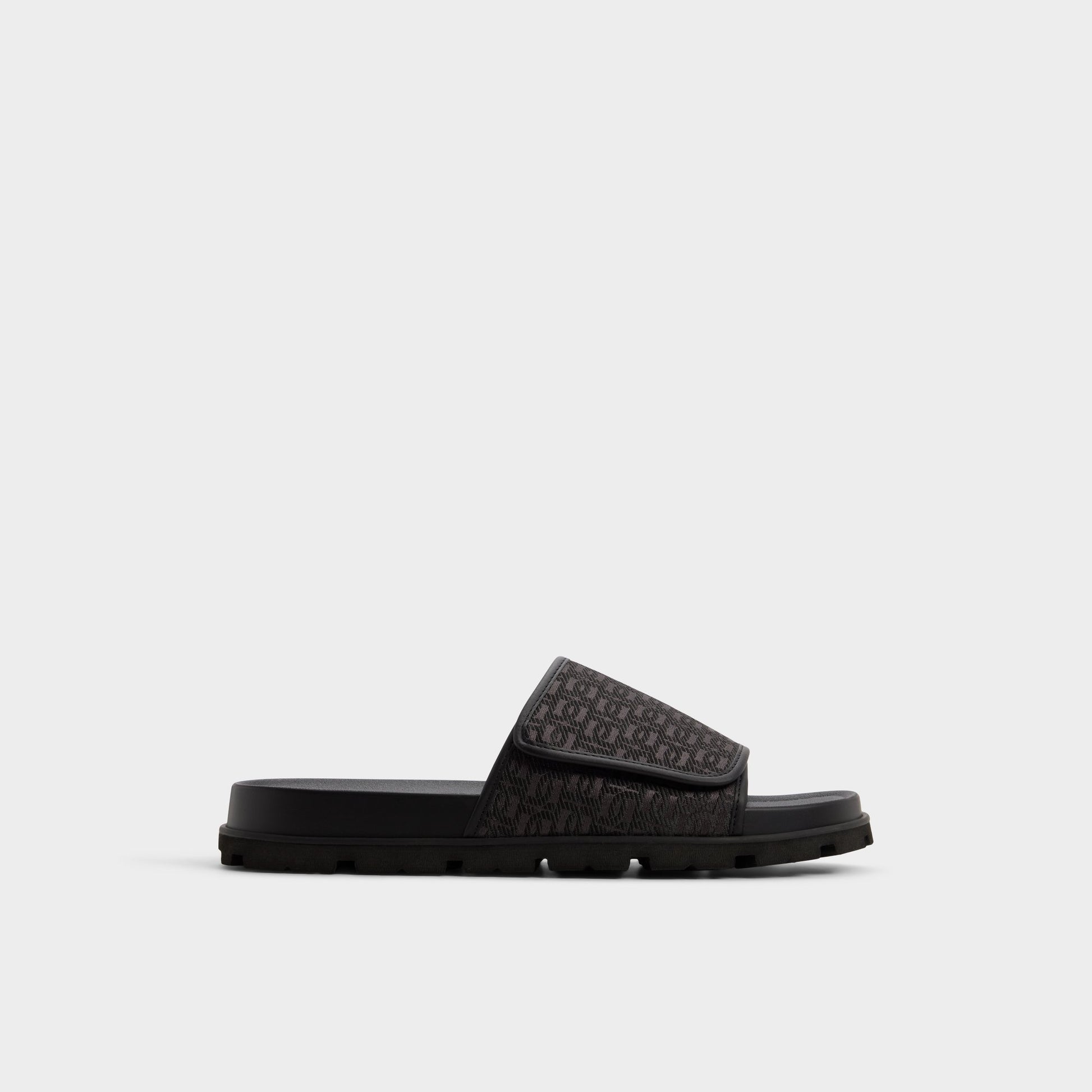 Main View of Black Orian Slide sandal for Mens