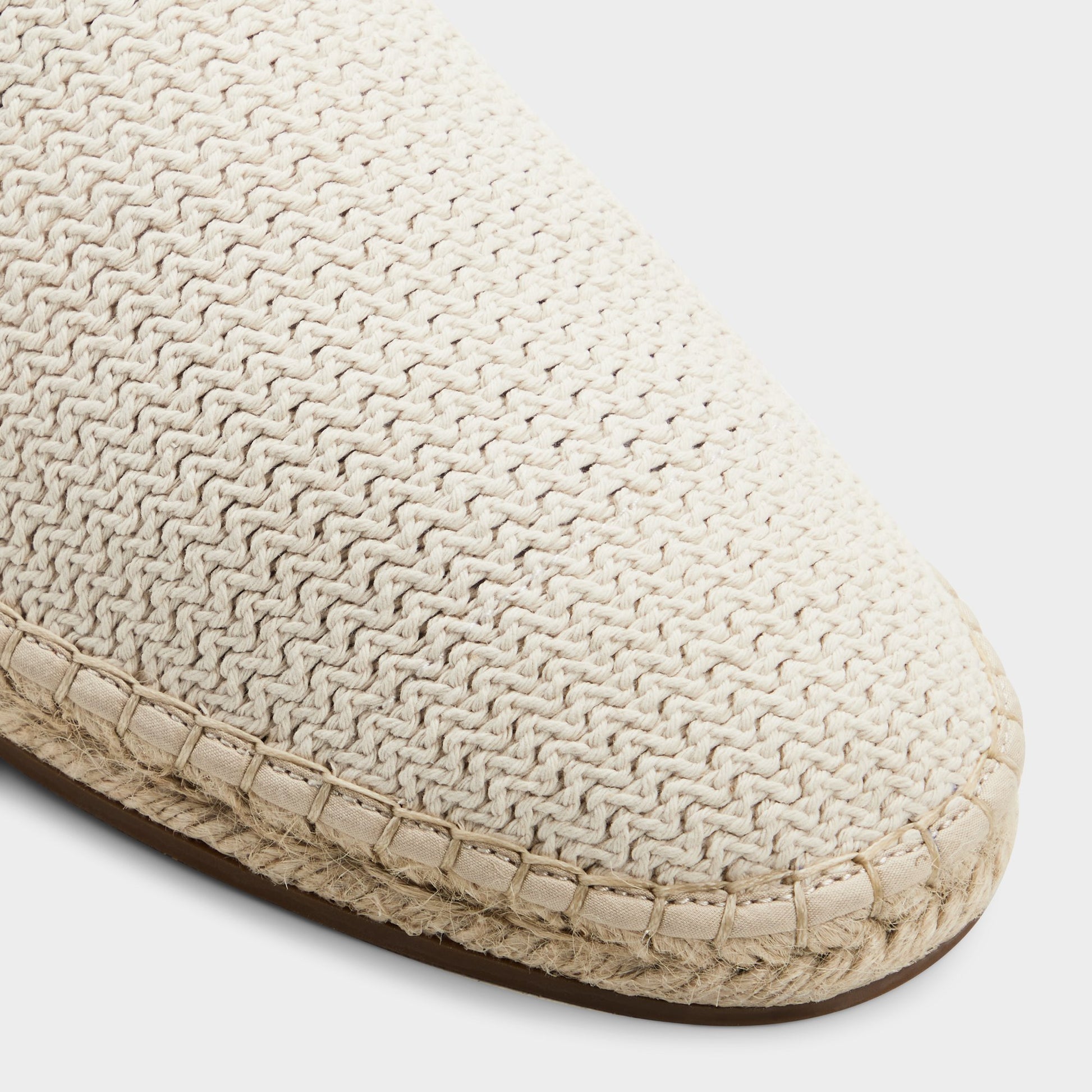 Close-up of the Ivory Carmo Espadrille