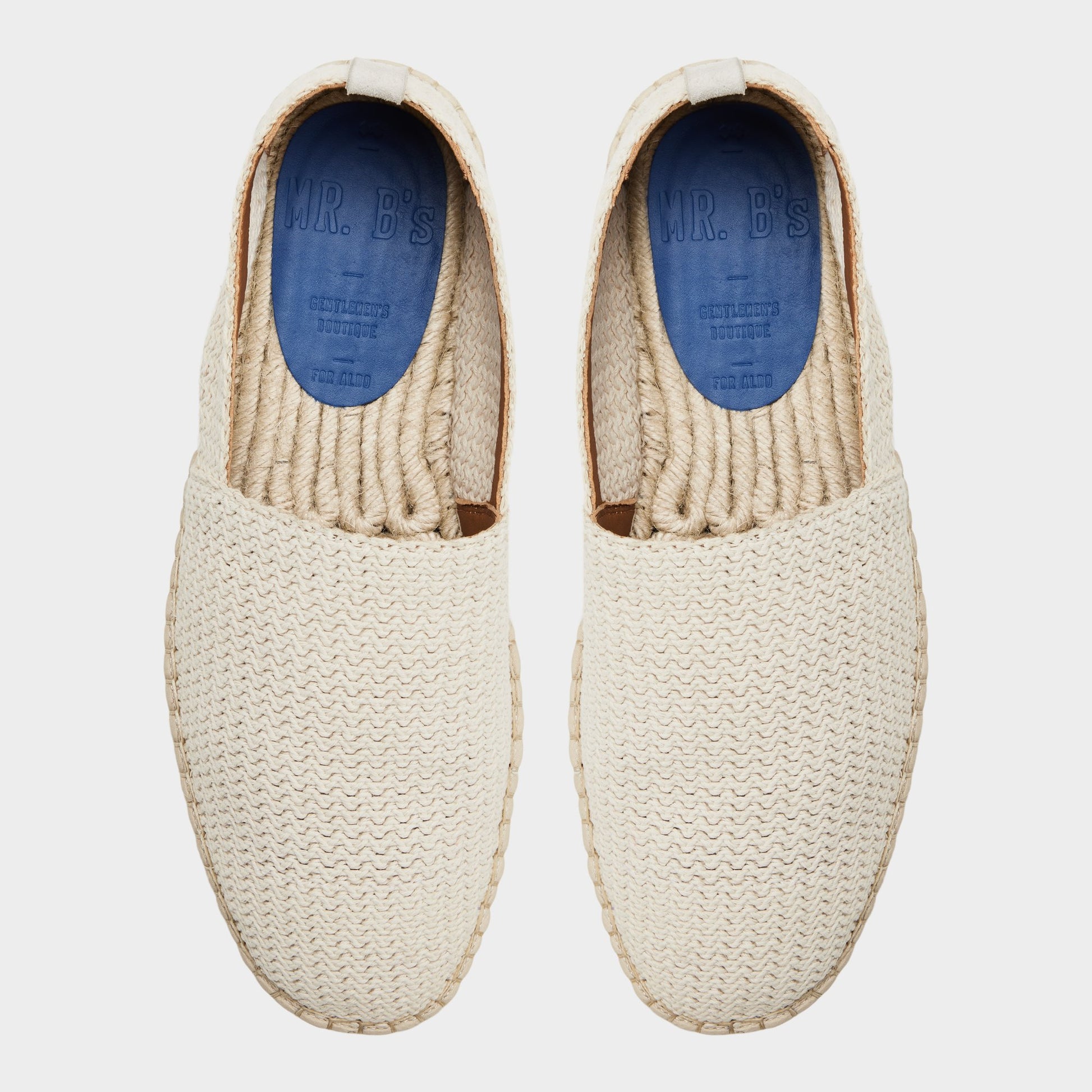 Top-down view of the Ivory Carmo Espadrille
