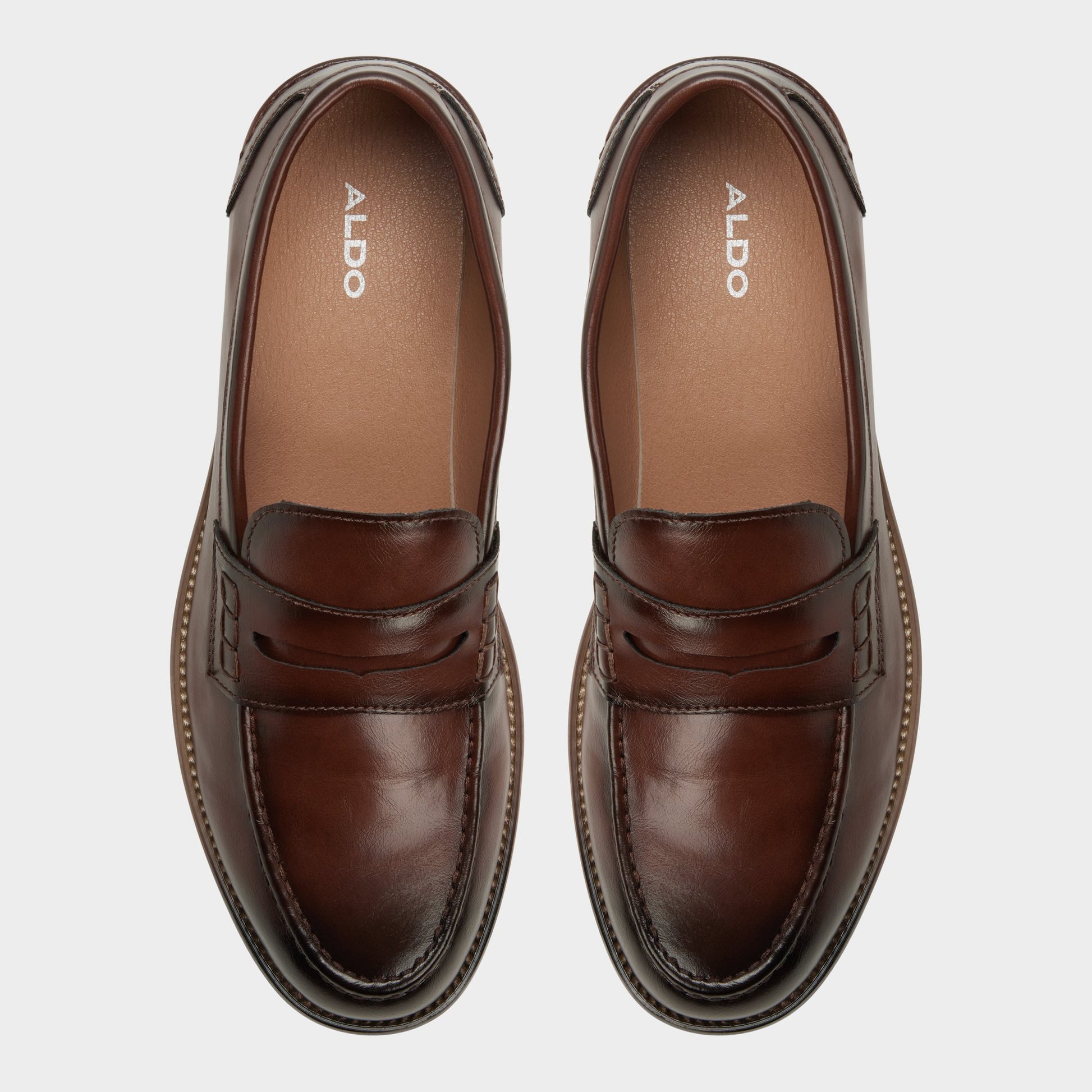 Vue de dessus de la Cognac Cristof Mocassin