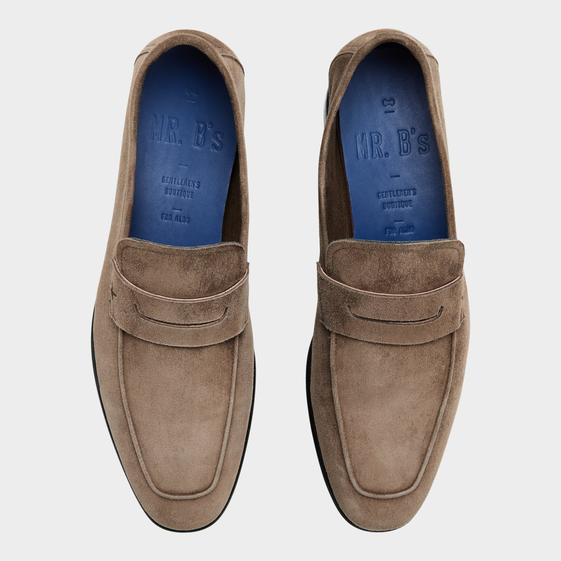 Top-down view of the Dark brown Frazer Loafer