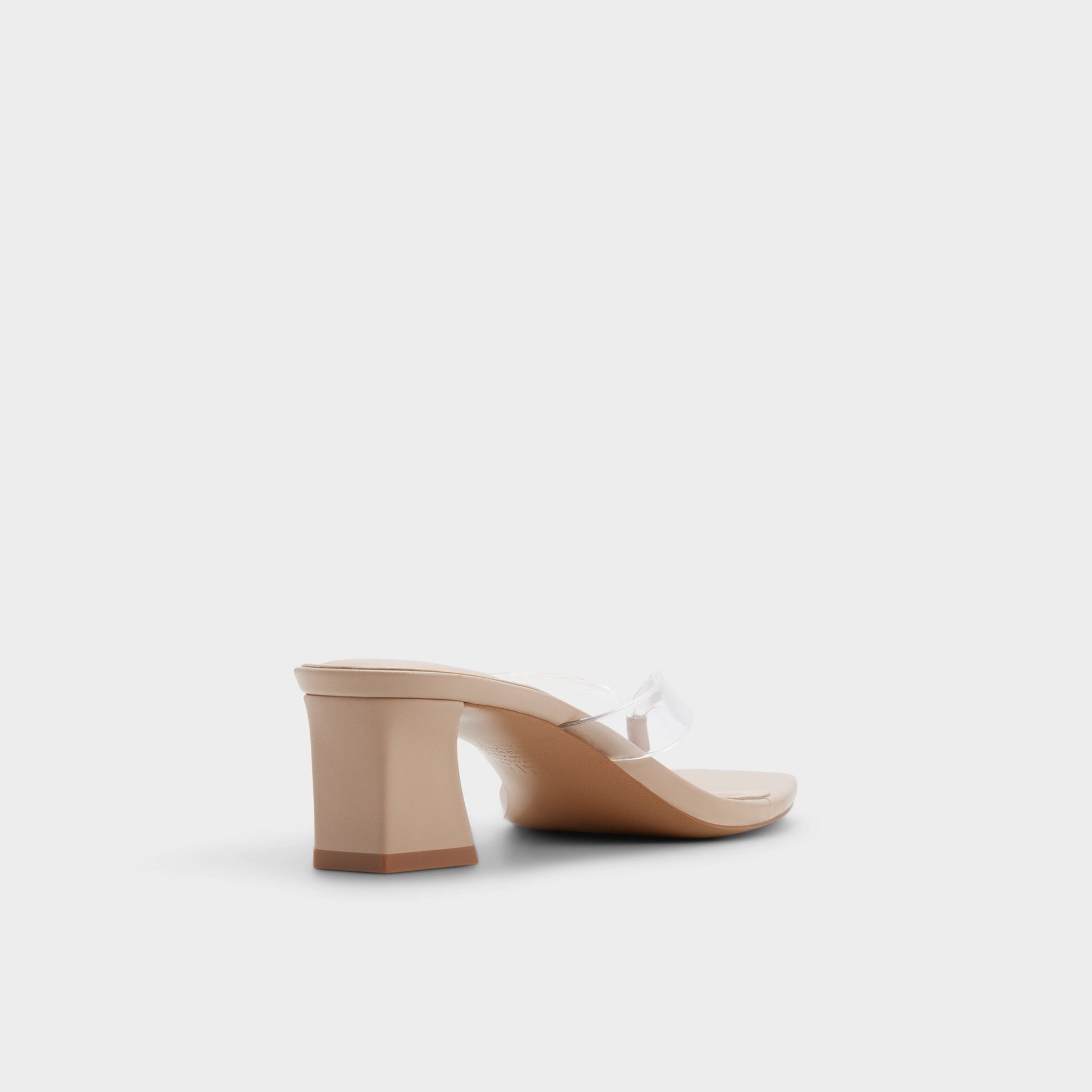 Three-quarter angle of Beige Adryanna 's back side