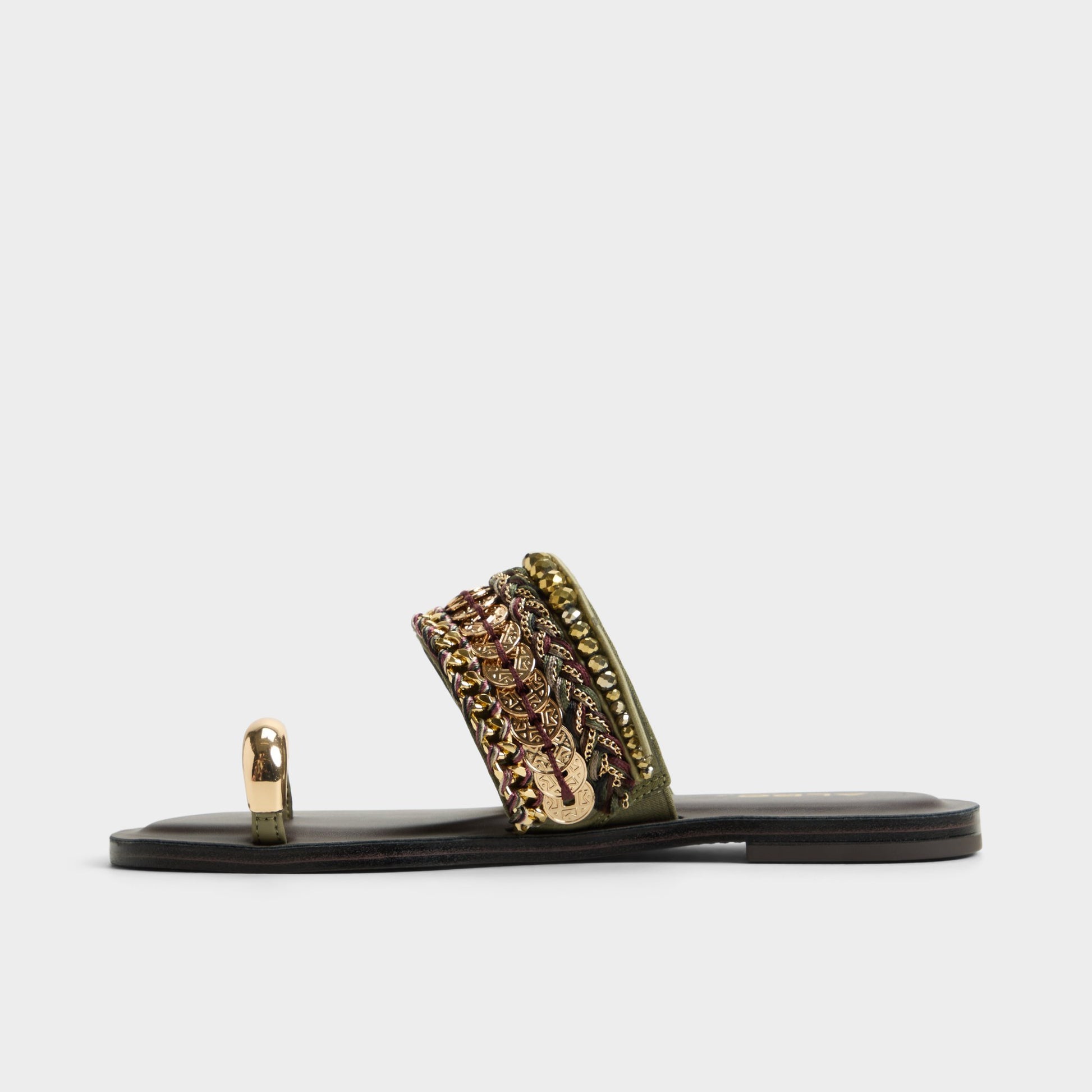 Side view of Other brown Beachwalk Slide sandal