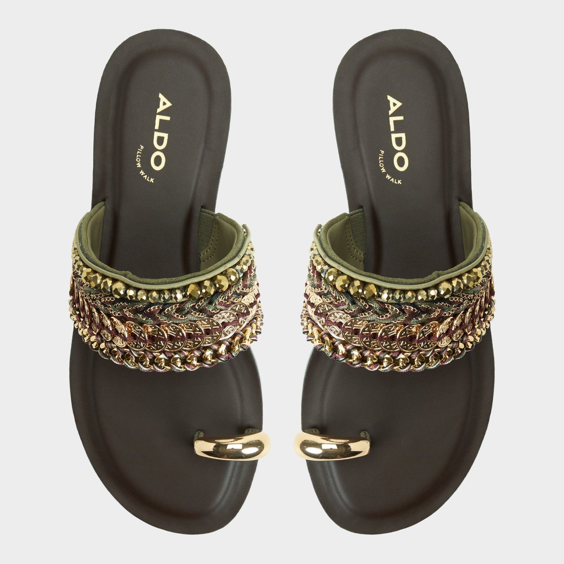 Top-down view of the Other brown Beachwalk Slide sandal