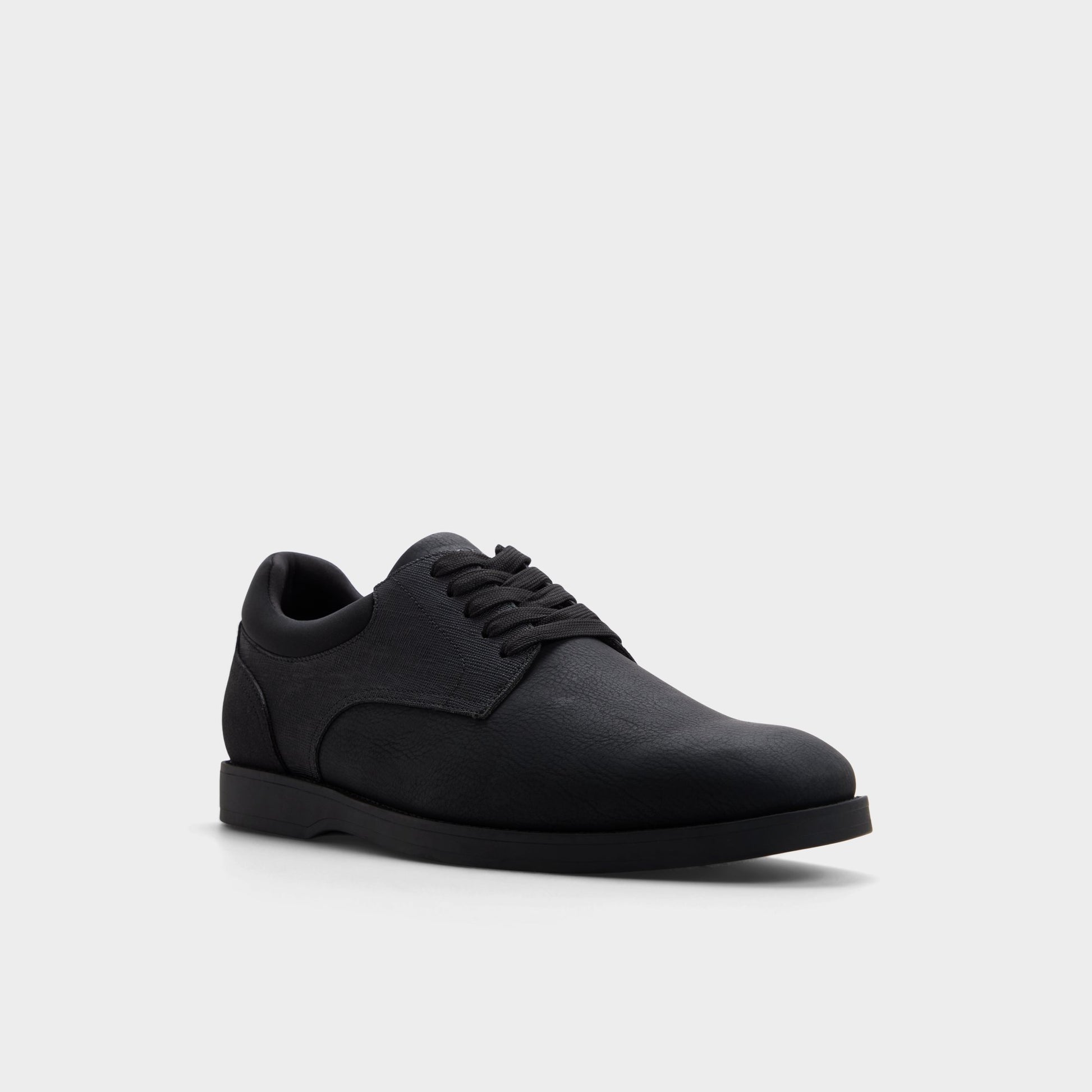 Three-quarter angle of Black/black Ccorby Oxford shoe's front side