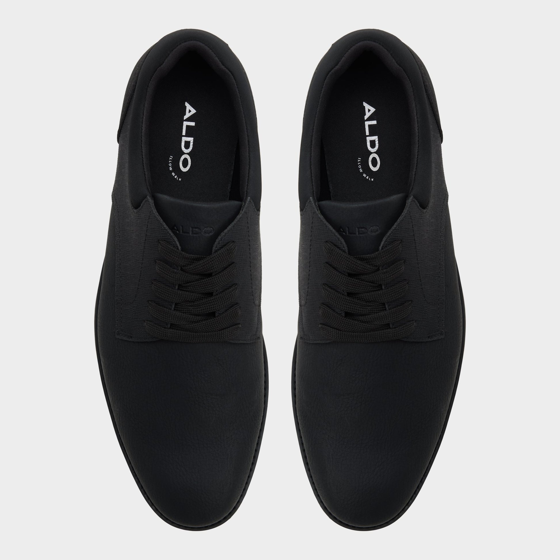 Top-down view of the Black/black Ccorby Oxford shoe