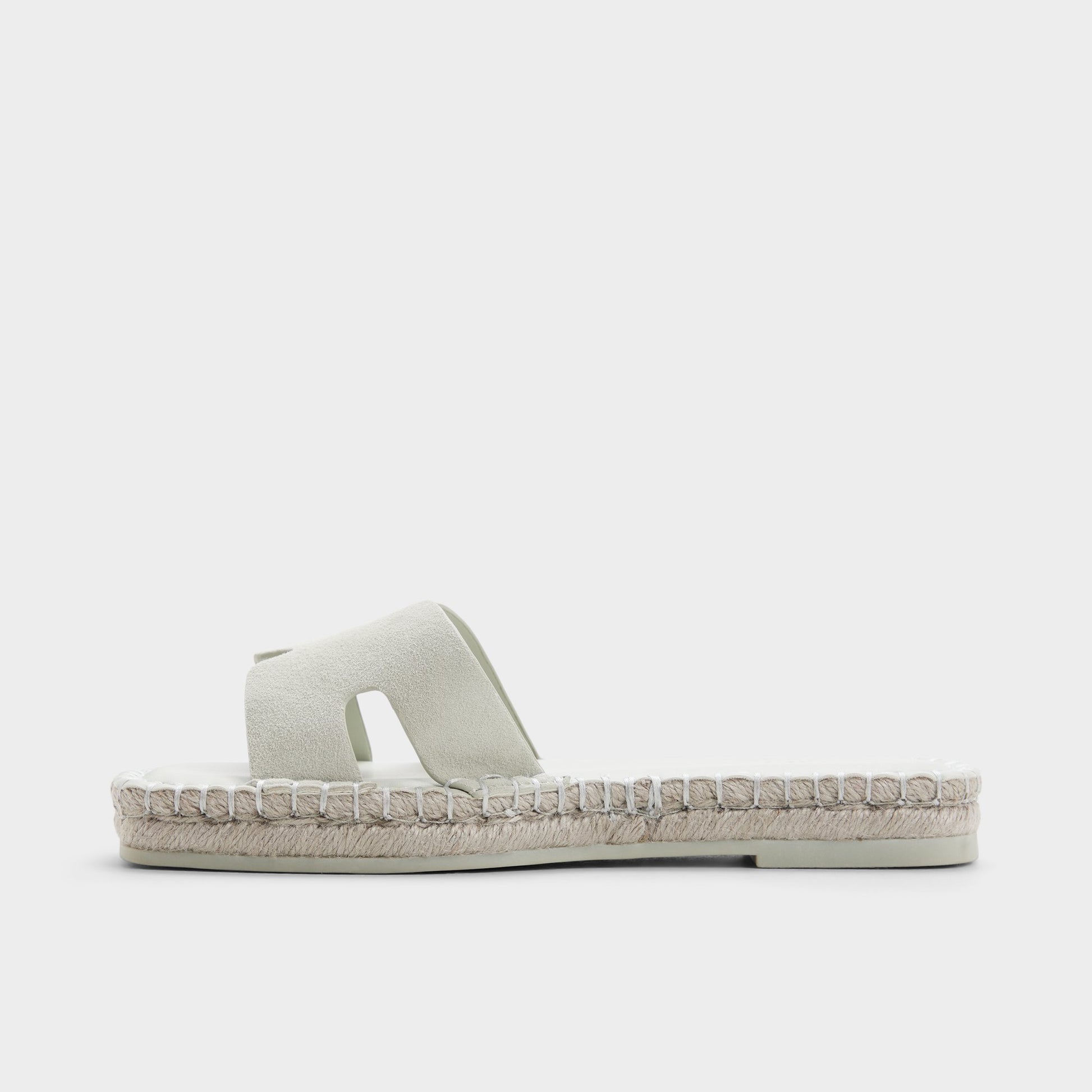 Side view of Other blue Itspadrille Slide sandal