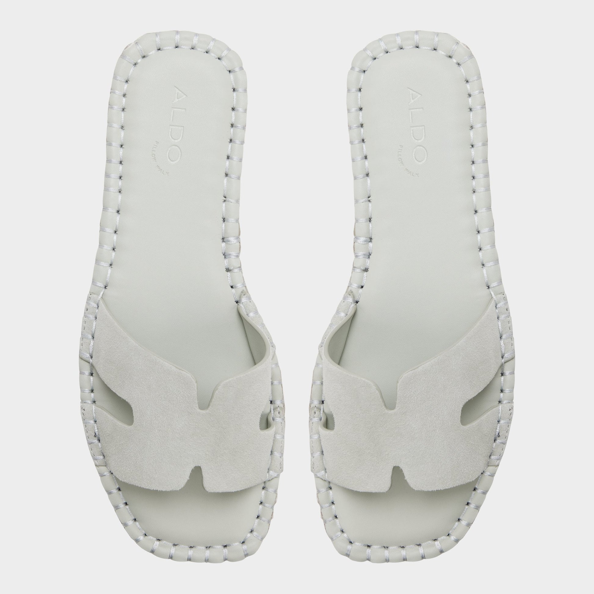 Top-down view of the Other blue Itspadrille Slide sandal