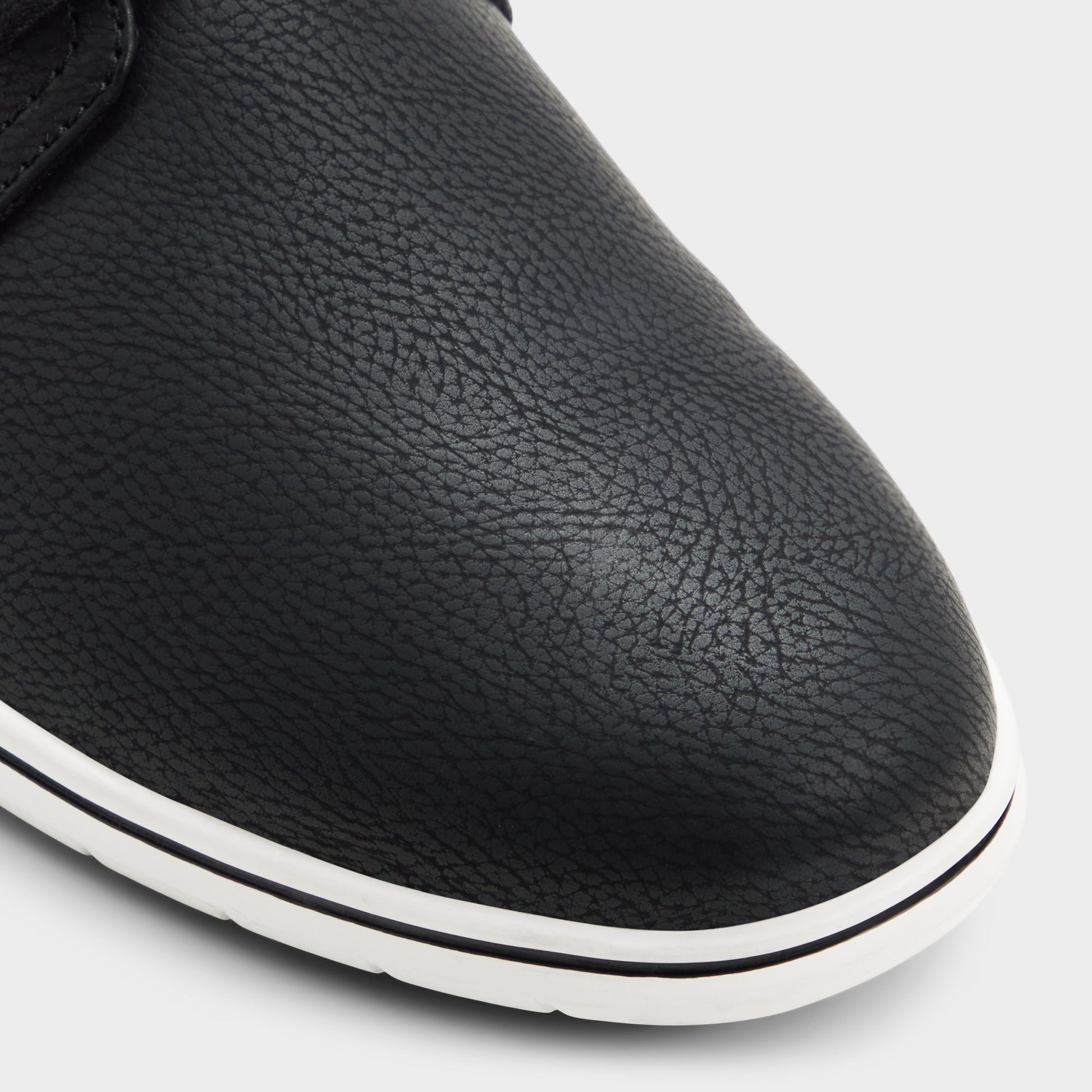Close-up of the Open black Drymos Oxford shoe