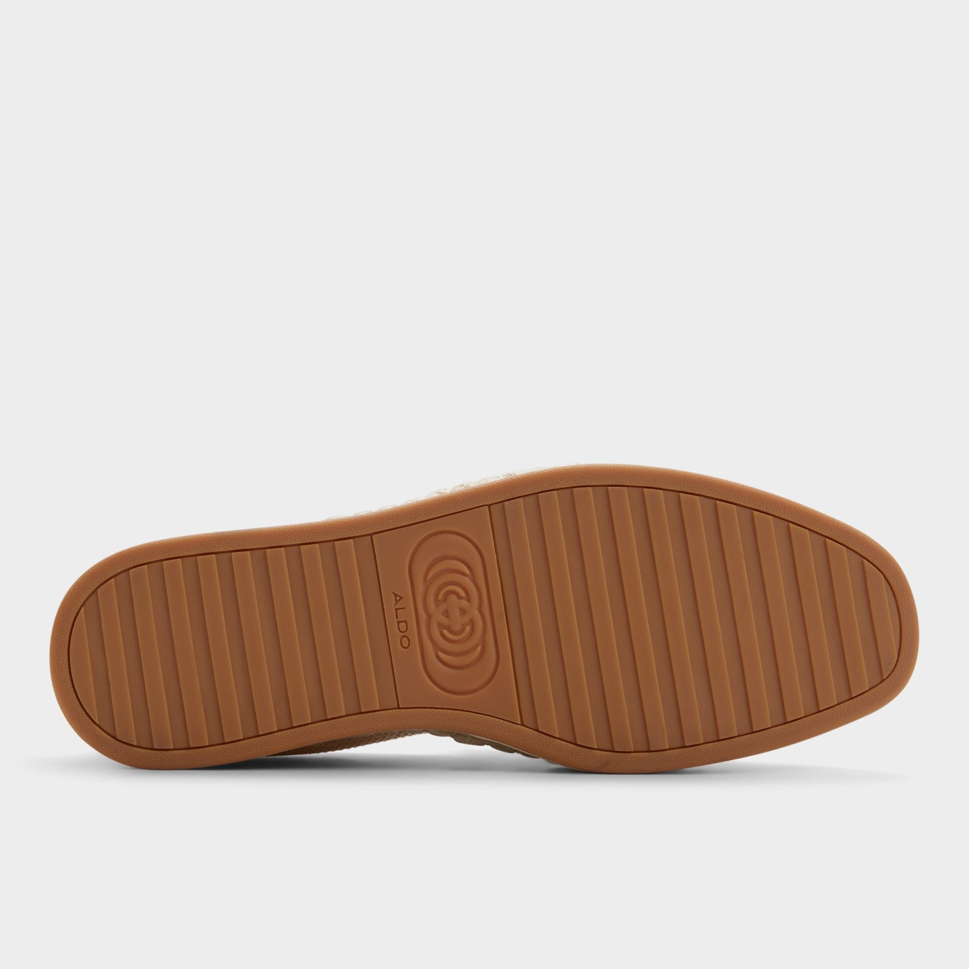 View of Open beige Johnney Espadrille's sole