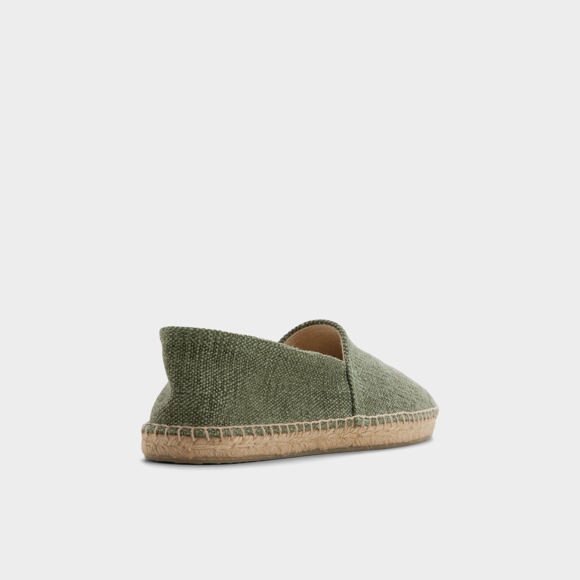 Three-quarter angle of Green Toscano Espadrille's back side