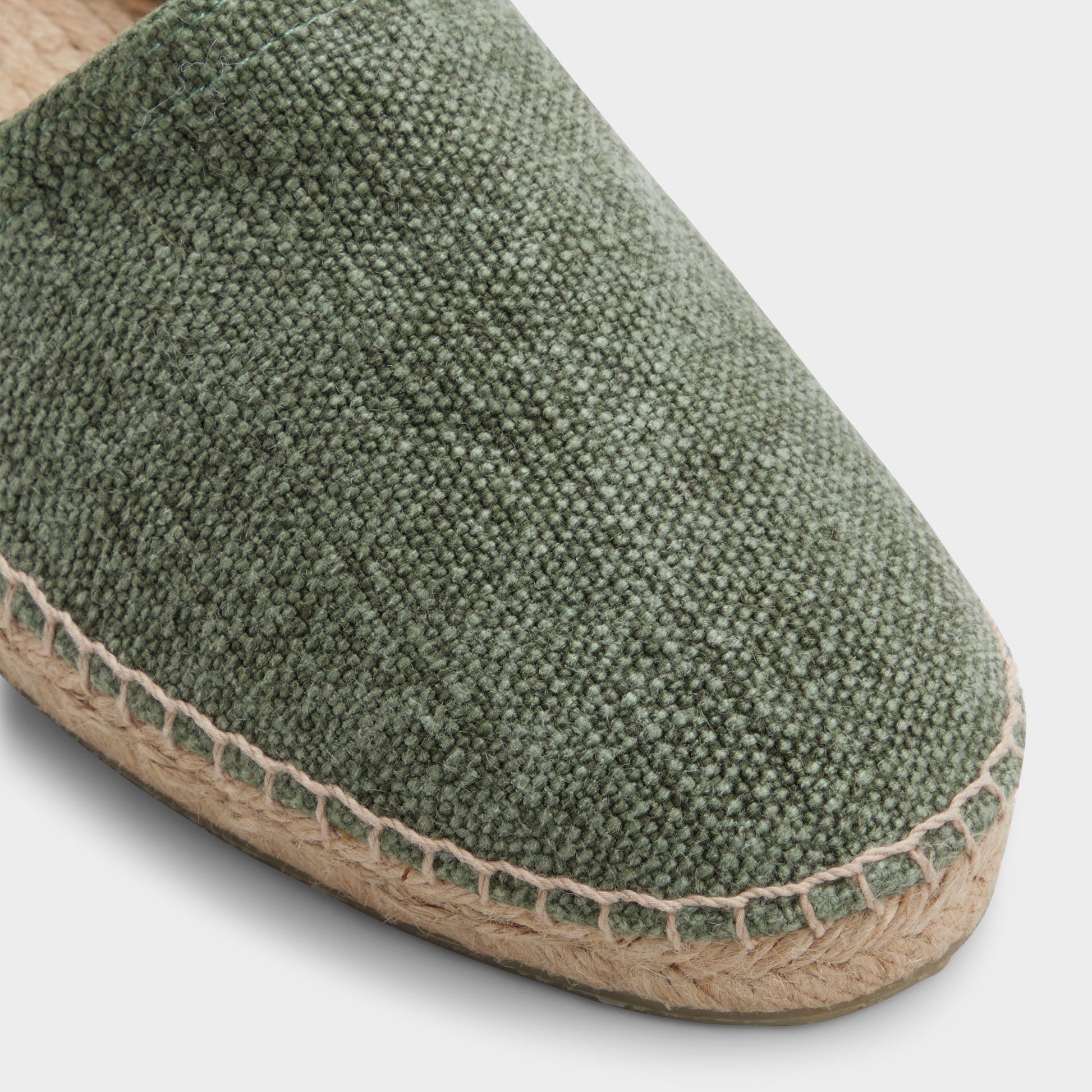 Close-up of the Green Toscano Espadrille