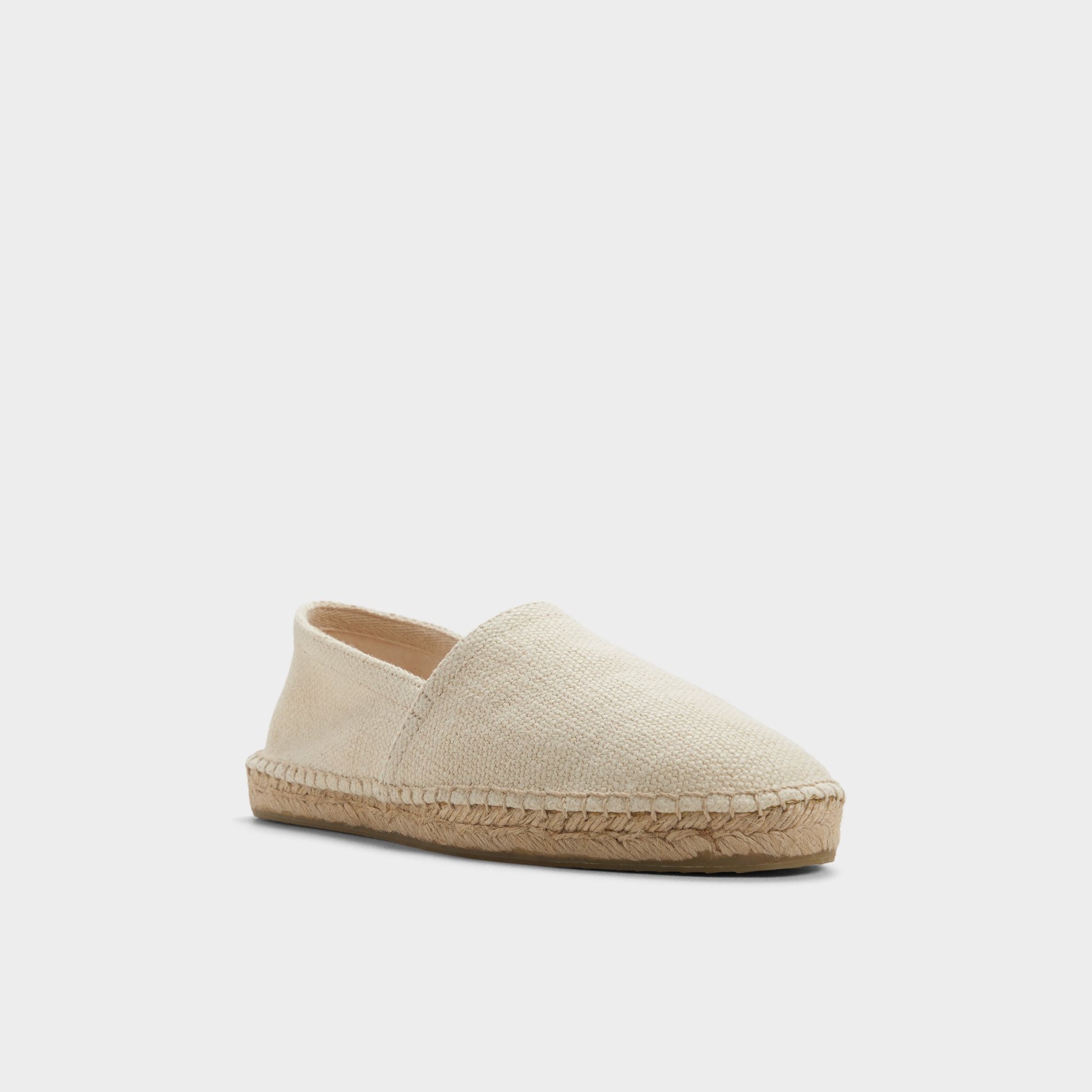 Three-quarter angle of Natural Toscano Espadrille's front side