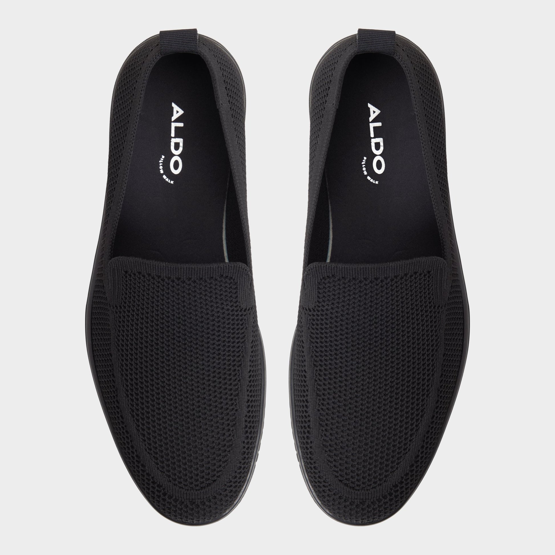 Top-down view of the Black Luxton Slip-on
