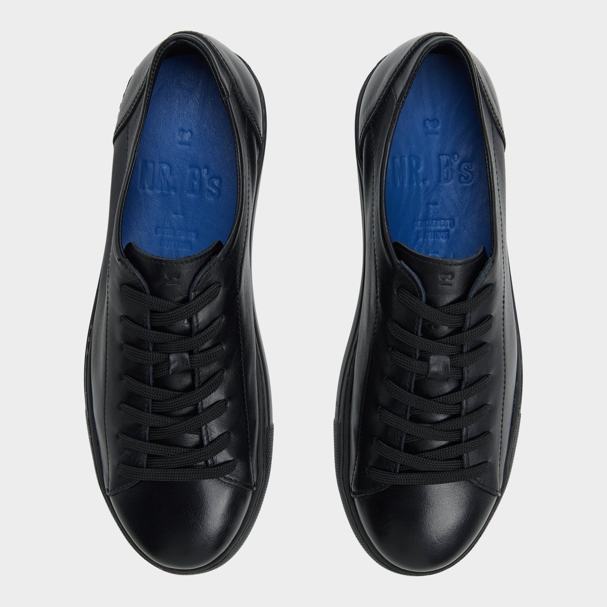 Vue de dessus de la Noir Hawke Sneaker bas
