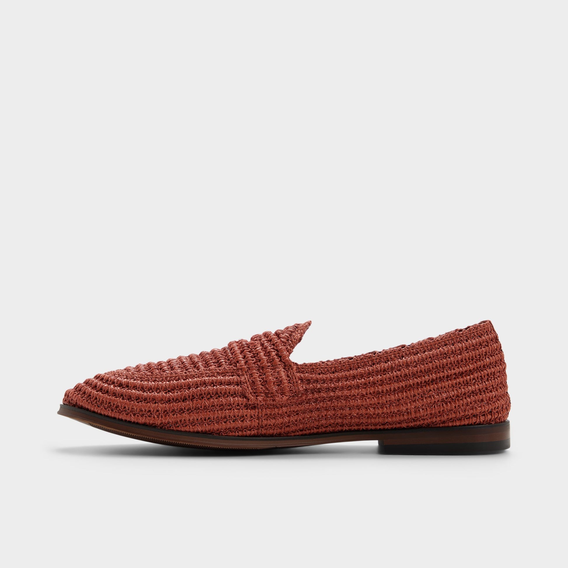Vue latérale de Moyen rouge Oceanwind Mocassin