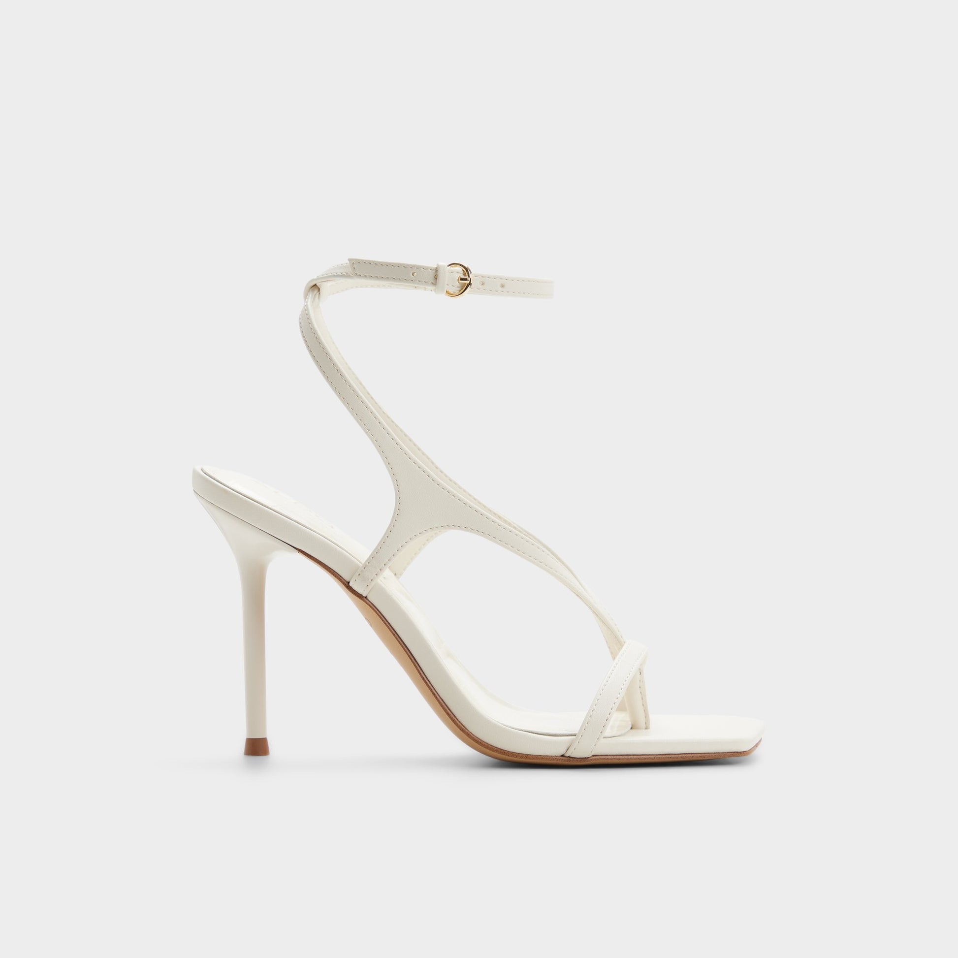 Main View of Other white Sparks Strappy heeled sandal for Womens