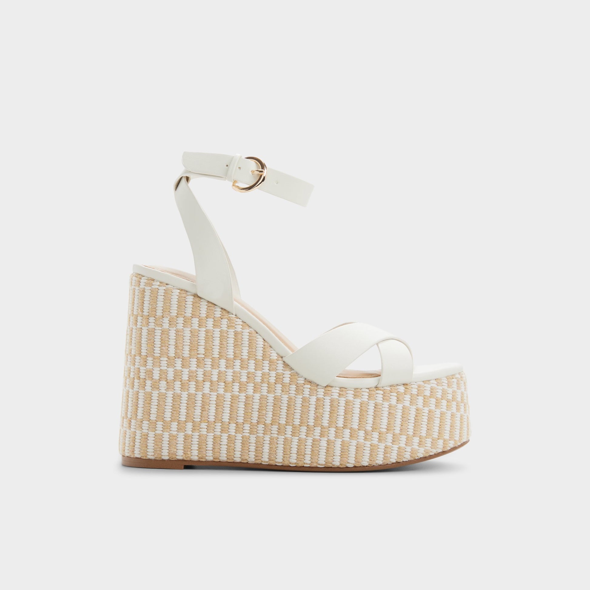 Main View of White/bone Gabriana Wedge sandal for Womens
