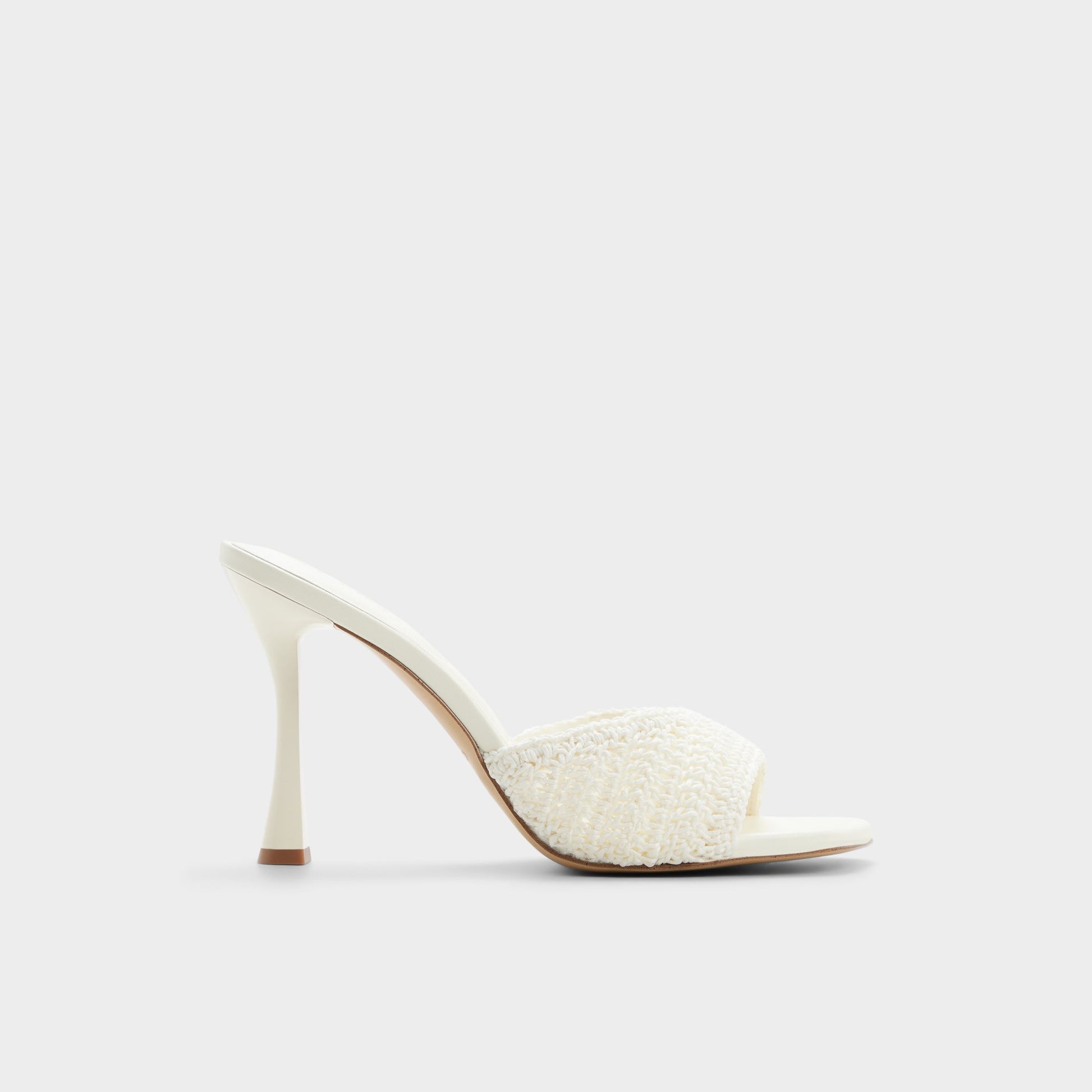 Main View of White/bone Evadalie Heeled mule for Womens