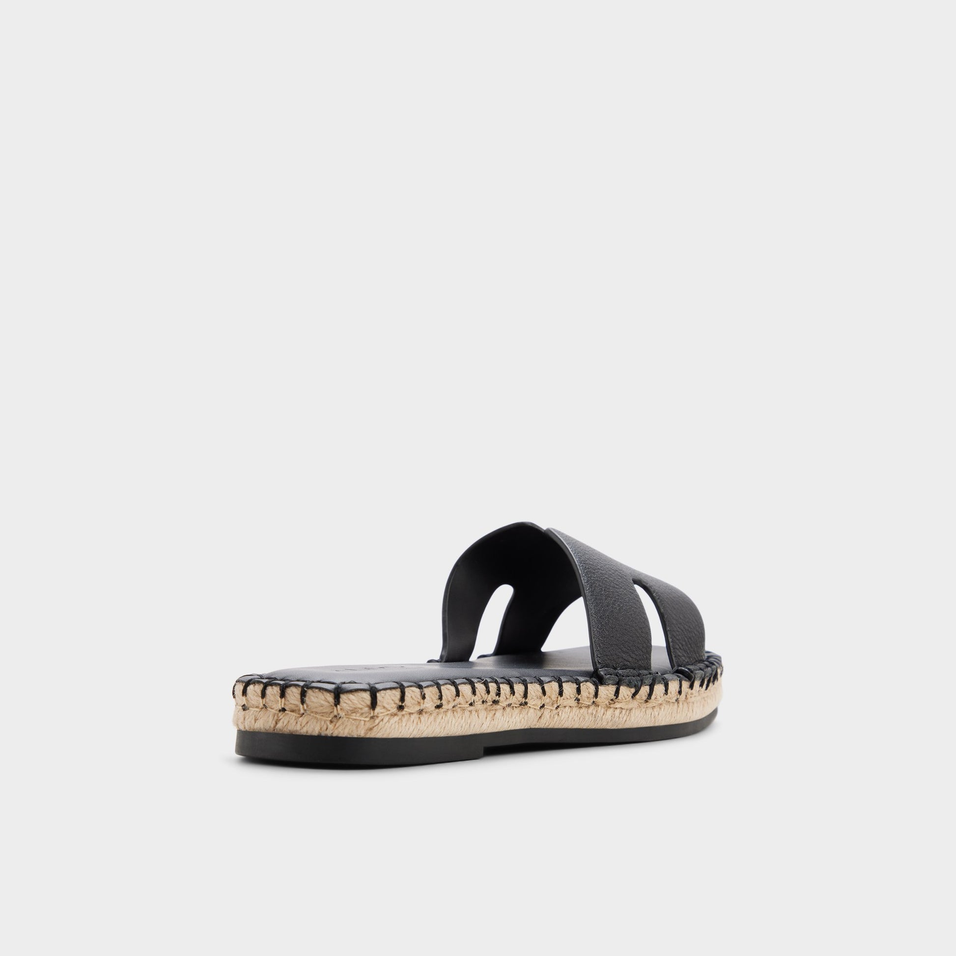 Three-quarter angle of Other black Itspadrille Slide sandal's back side