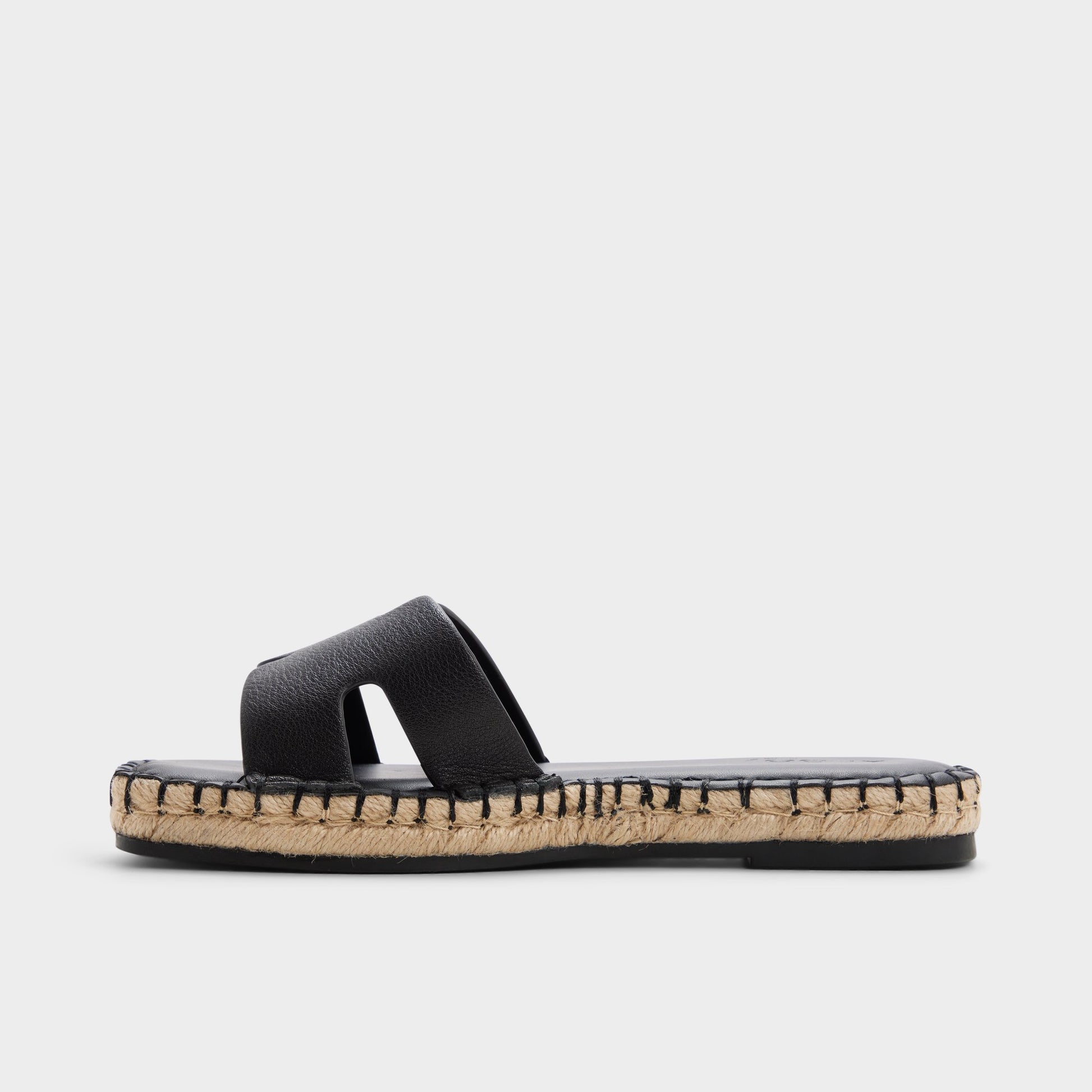 Side view of Other black Itspadrille Slide sandal