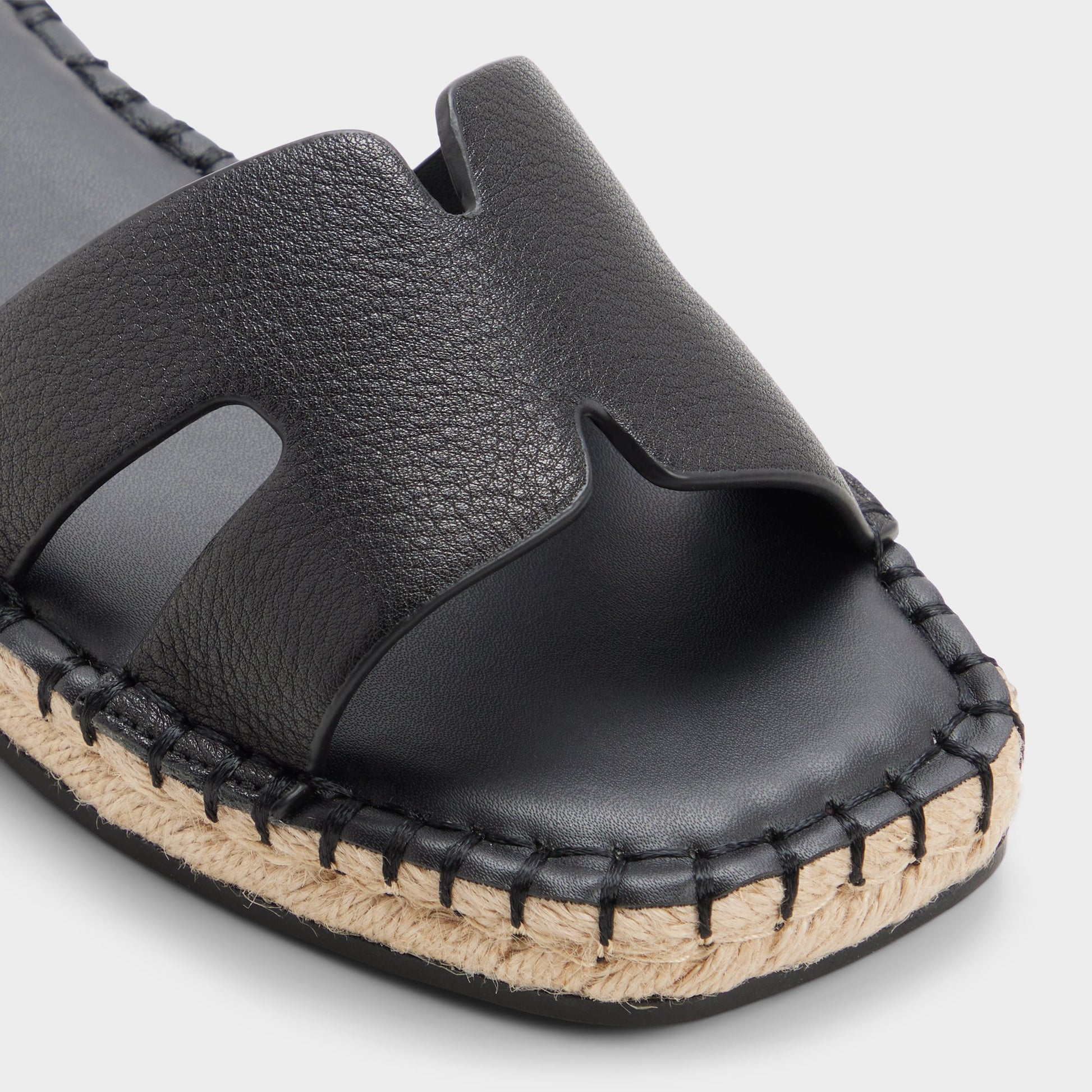 Close-up of the Other black Itspadrille Slide sandal