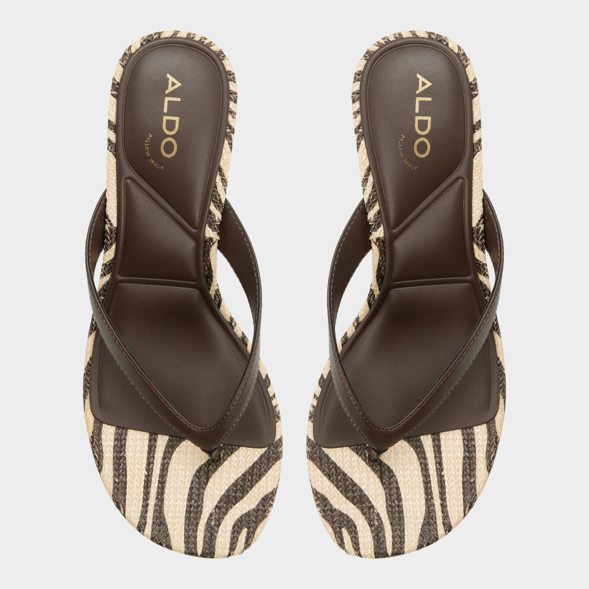 Vue de dessus de la Other brown Jump Sandale tong