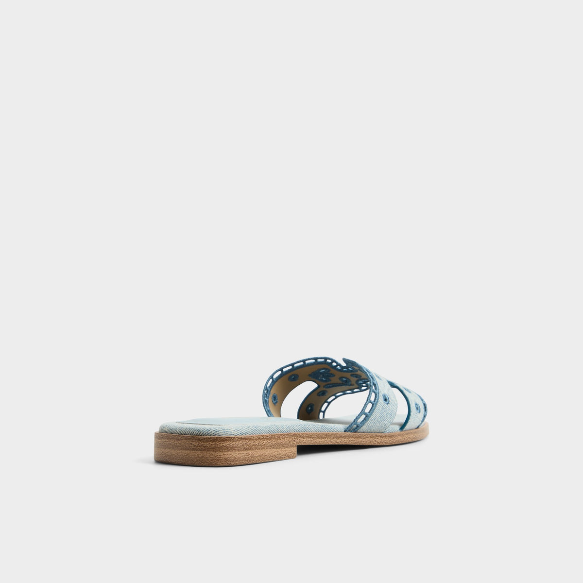 Three-quarter angle of Denim Itsandal 's back side