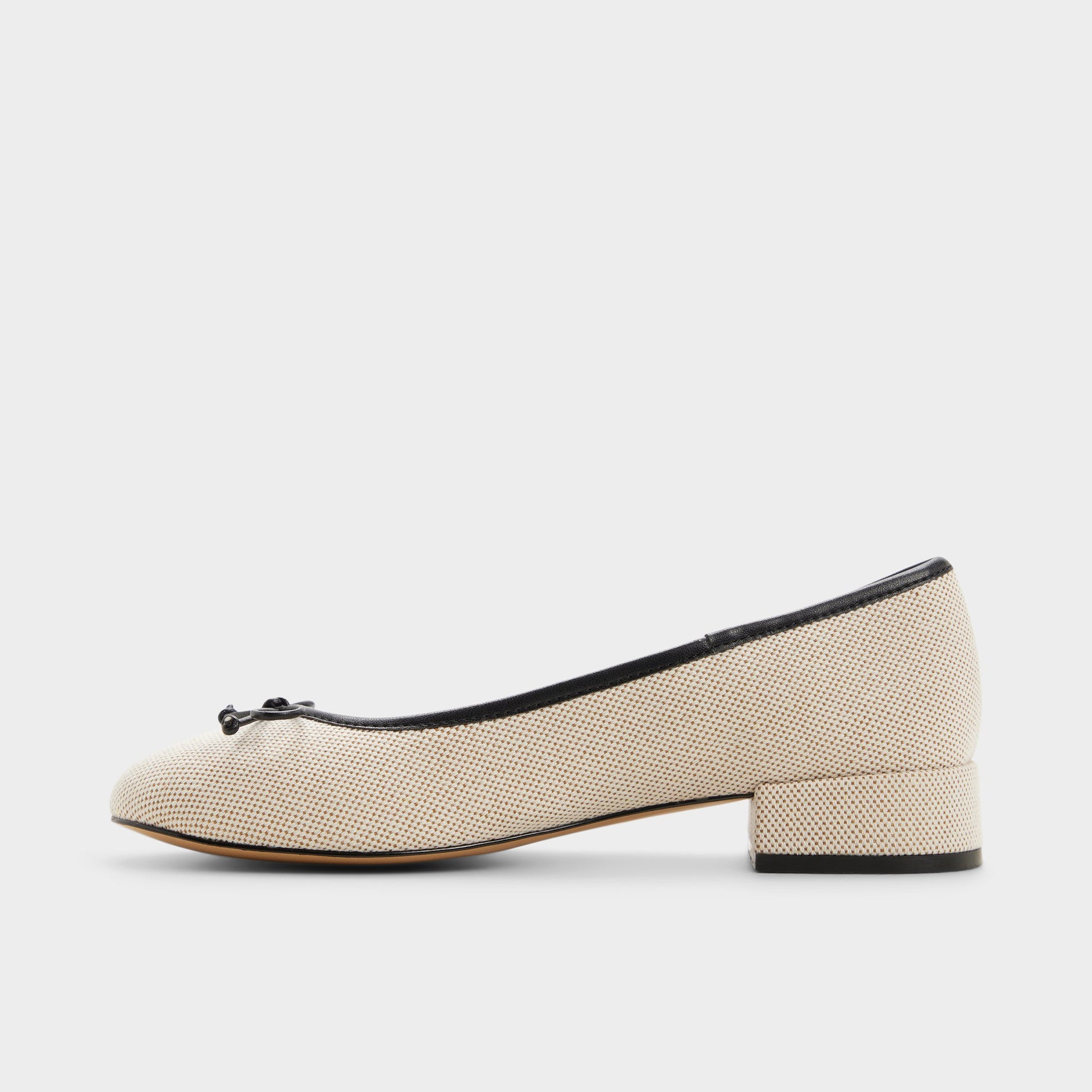Side view of Natural Aliette Ballerina