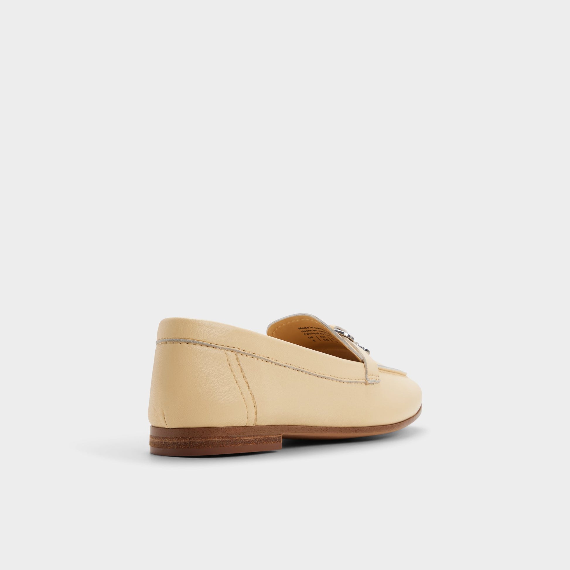 Three-quarter angle of Other yellow Ybilide Loafer's back side
