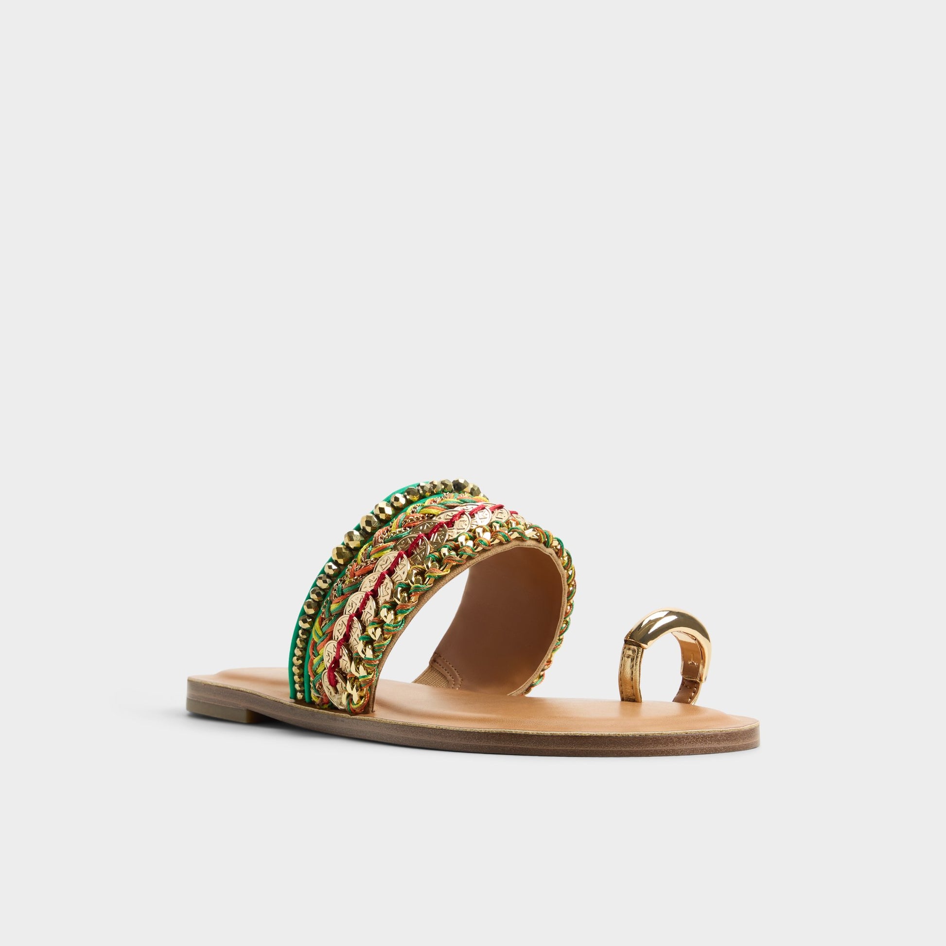 Three-quarter angle of Multicolor Beachwalk Slide sandal's front side