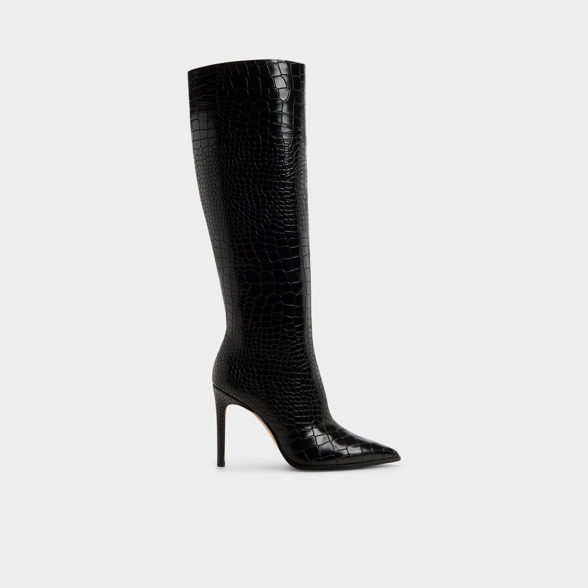 Main View of Black Alabrenda Knee-high boot for Womens